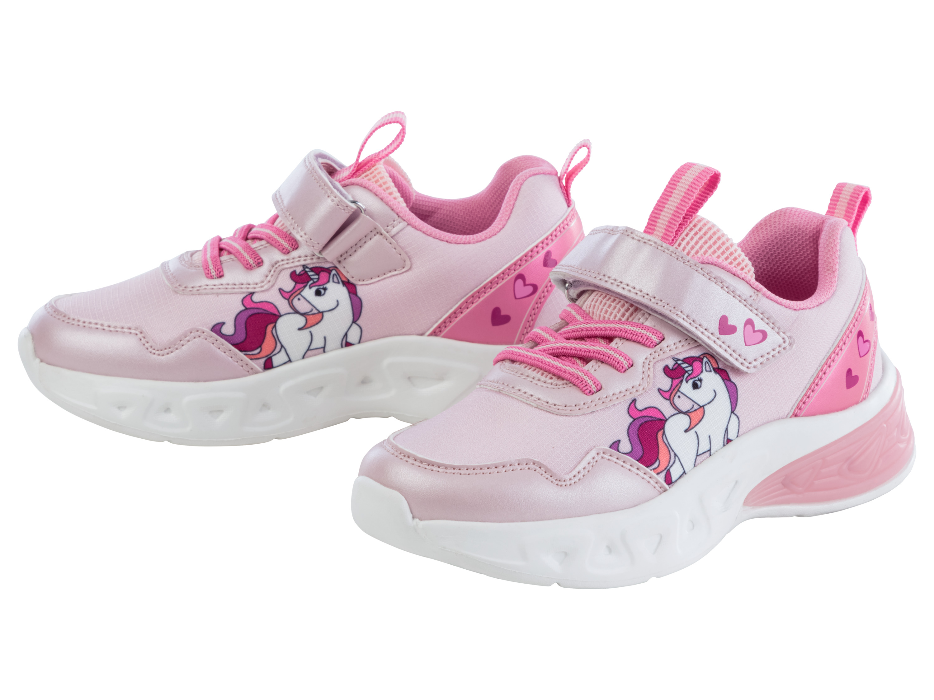 lupilu Kinder sneakers met lichtjes (28, Roze)