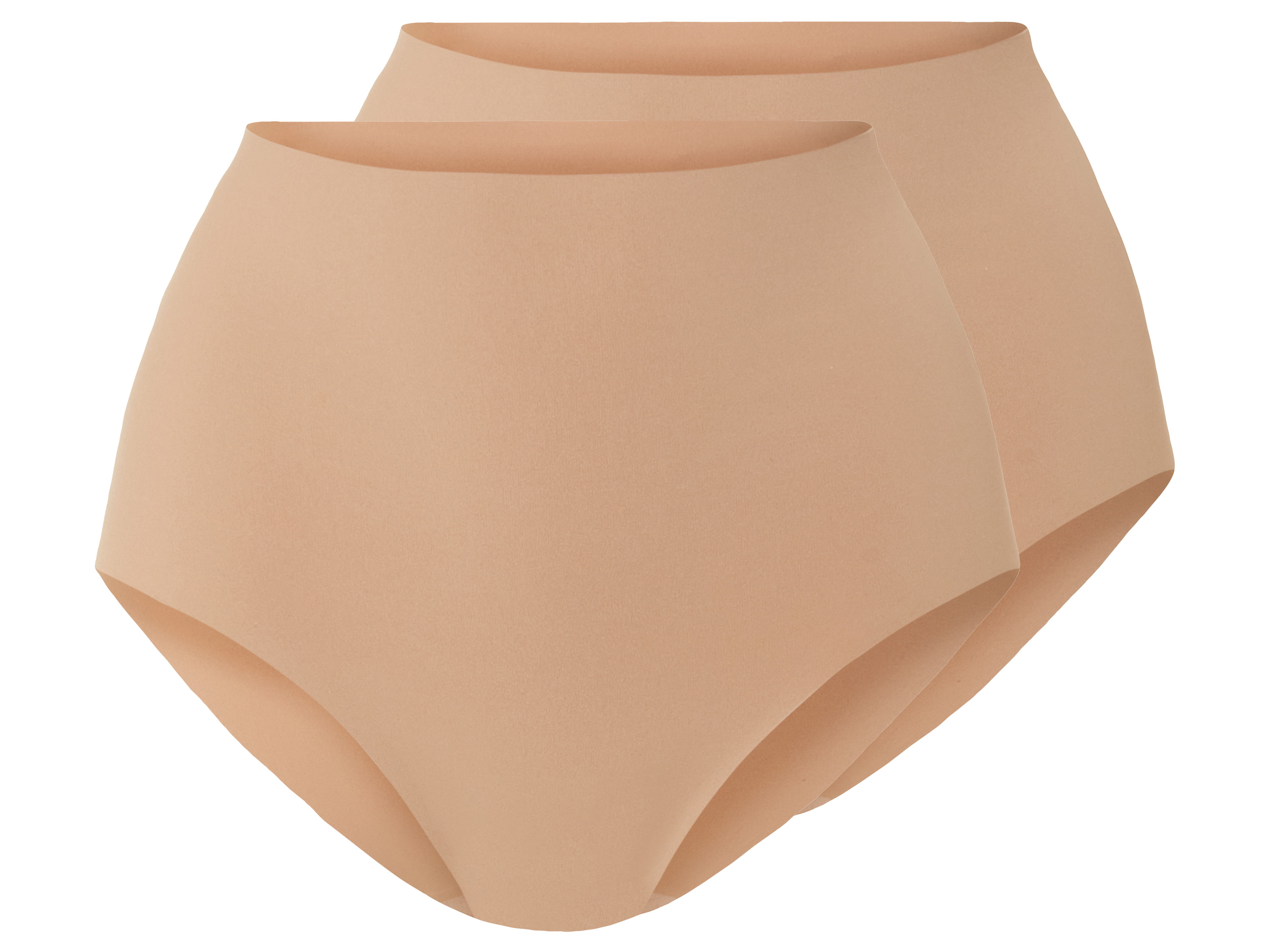 esmara 2 dames lasercut-slips (S (36/38), Beige)