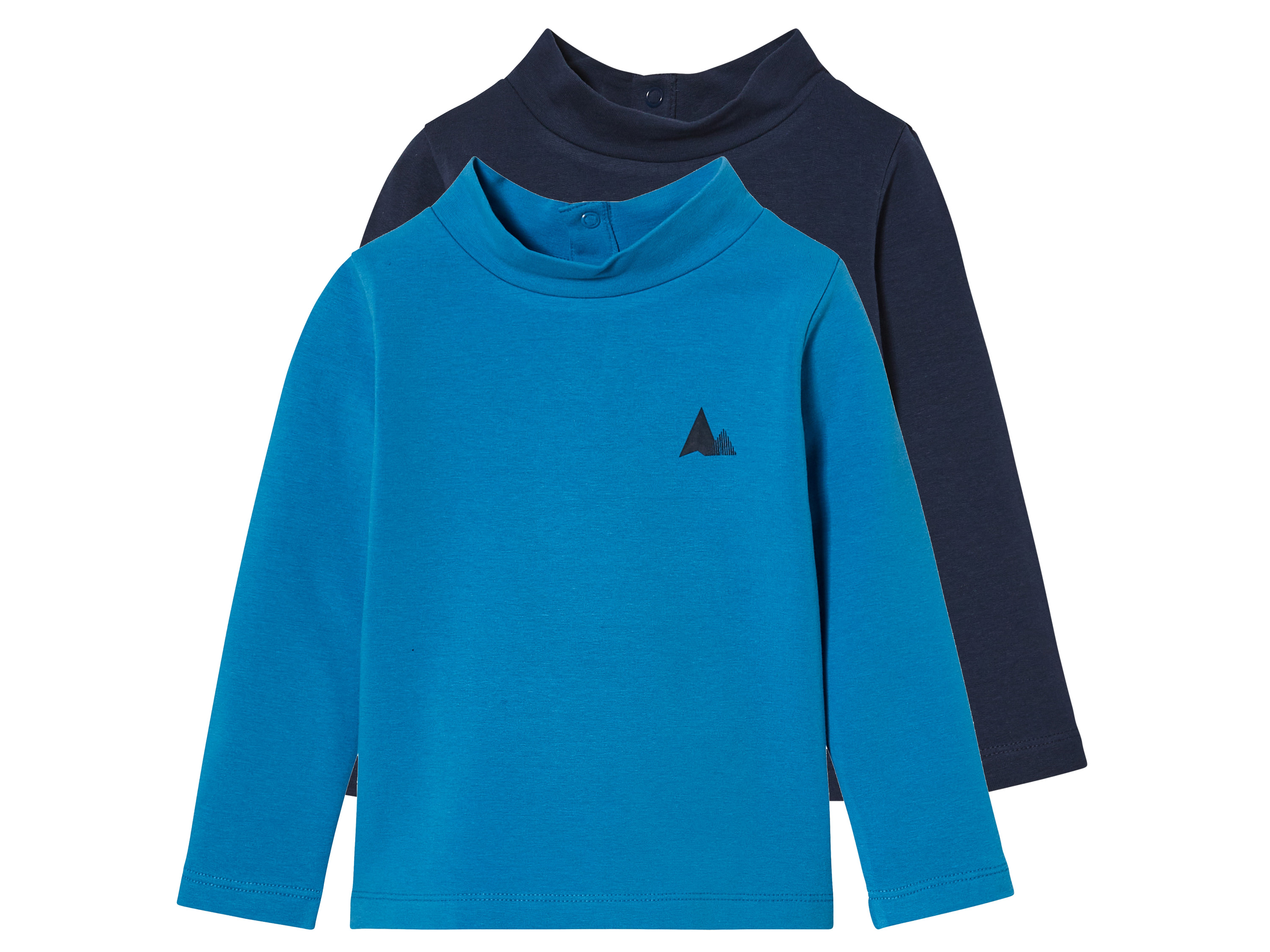 lupilu 2 kinder thermo-shirt met lange mouwen (86/92, Blauw/donkerblauw)