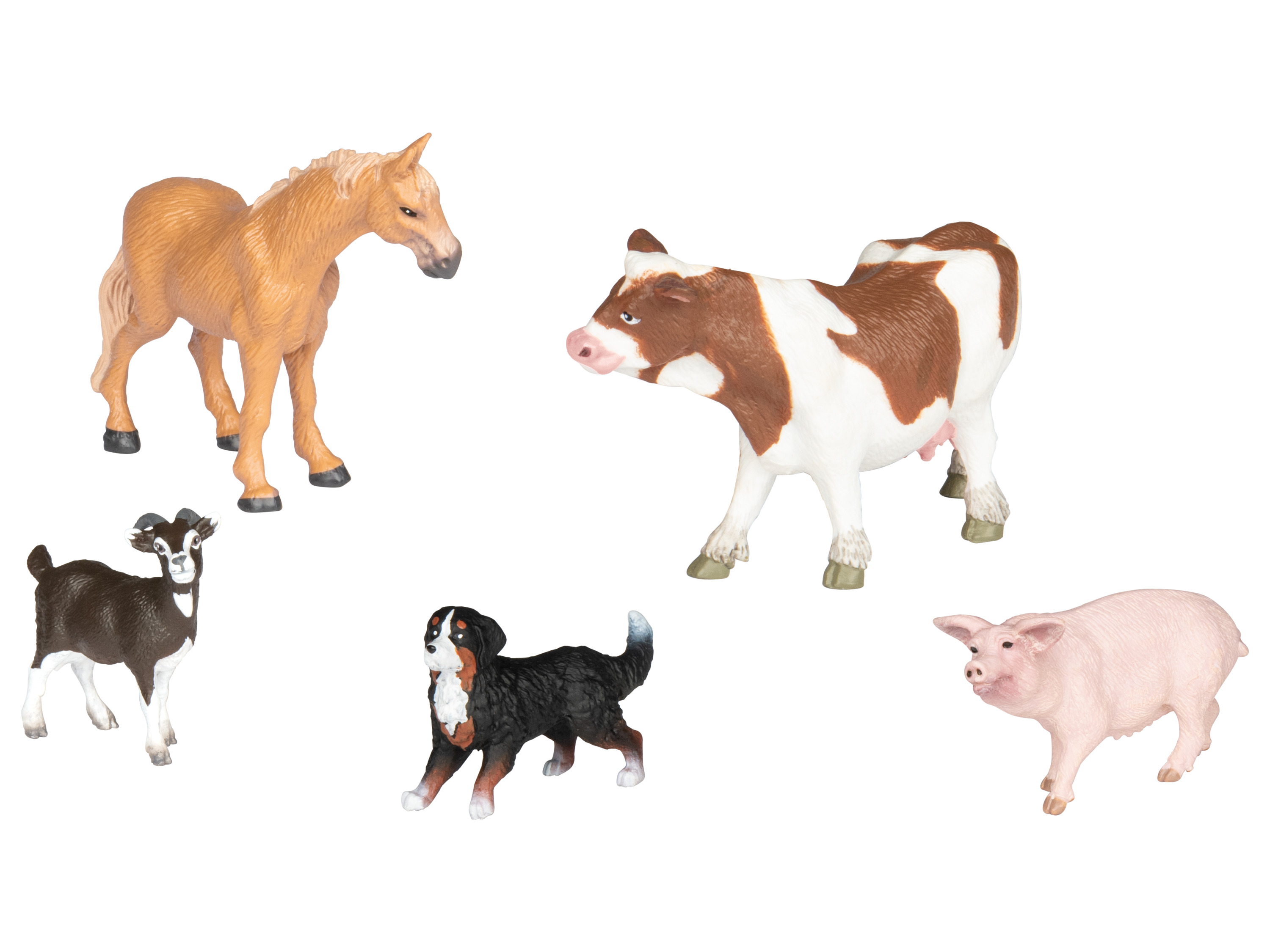 Playtive Speelfiguren 5-delig (Boerderijdieren)