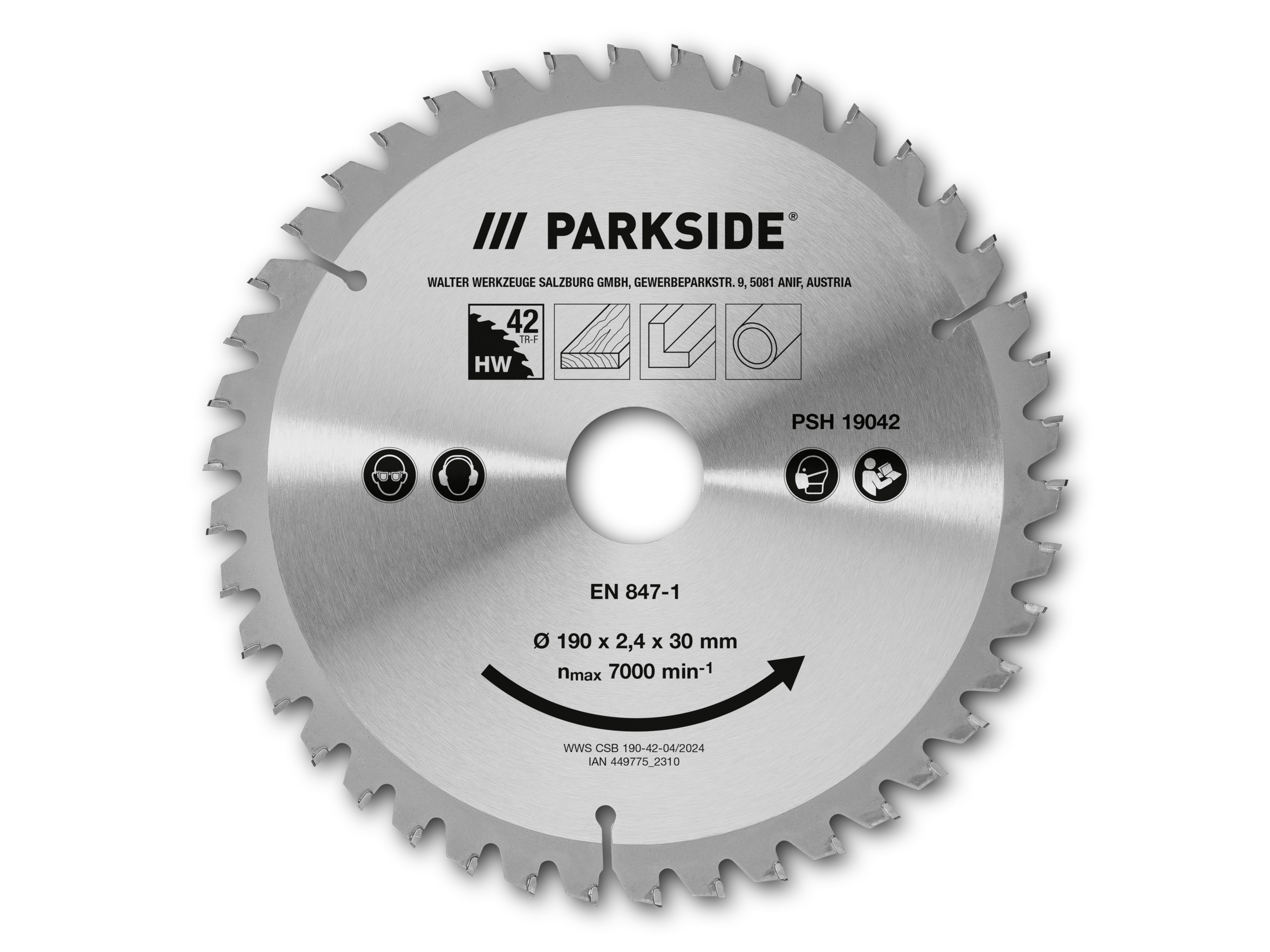 PARKSIDE Cirkelzaagblad (190 mm, 42 tanden)