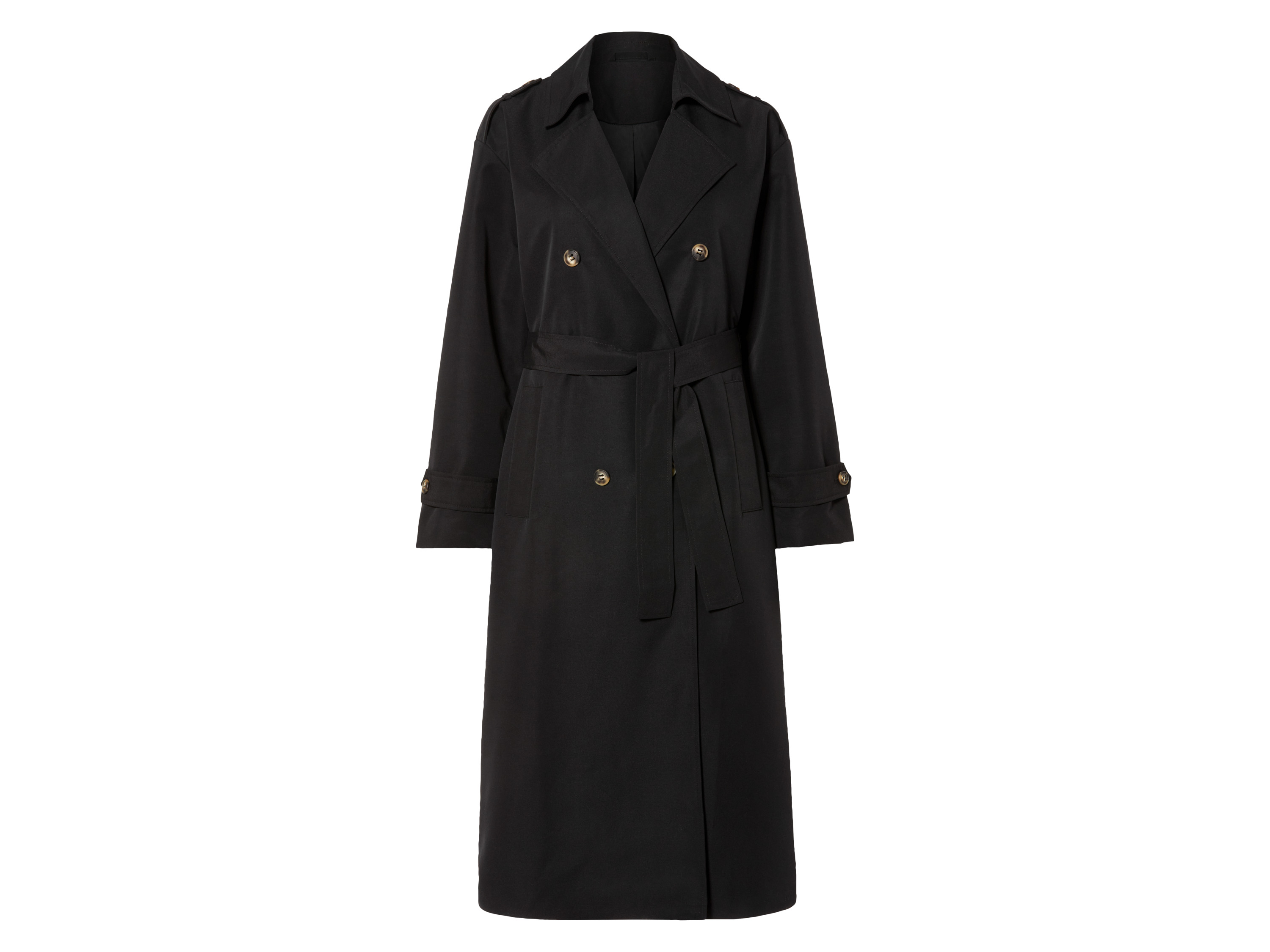 esmara Dames trenchcoat (S (36/38), Zwart)