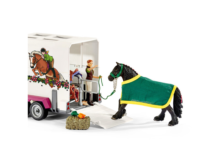 Ga naar volledige schermweergave: Schleich Horse Club Speelset Pick-up met paardenaanhangwagen - afbeelding 3