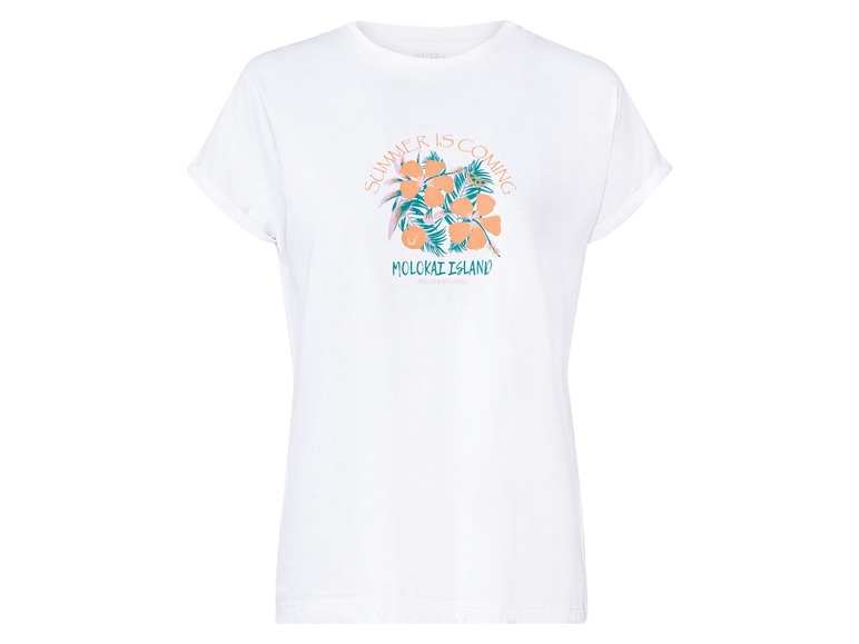esmara Dames-T-shirt, licht getailleerd model,