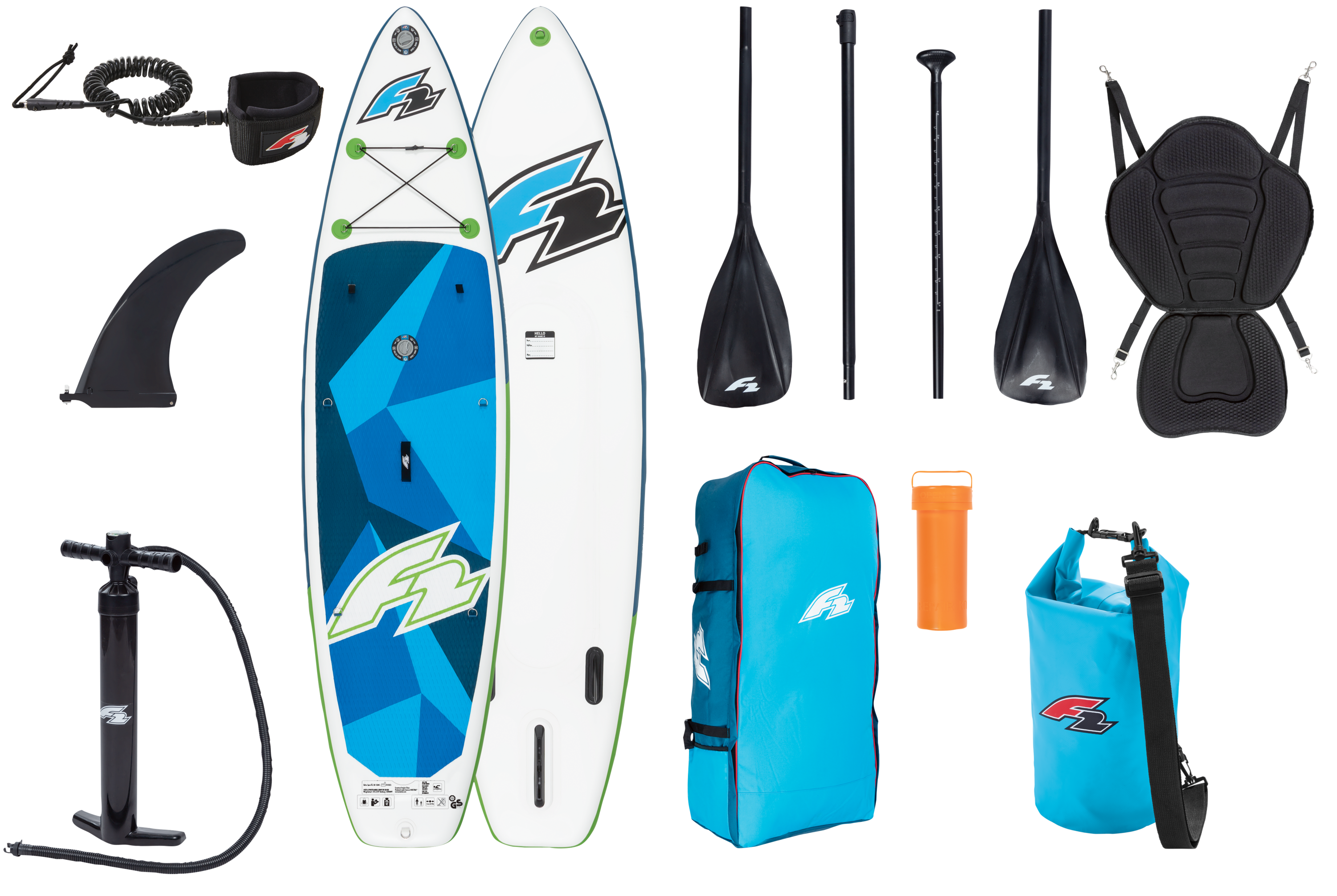 F2 Opblaasbaar SUP-board Blue