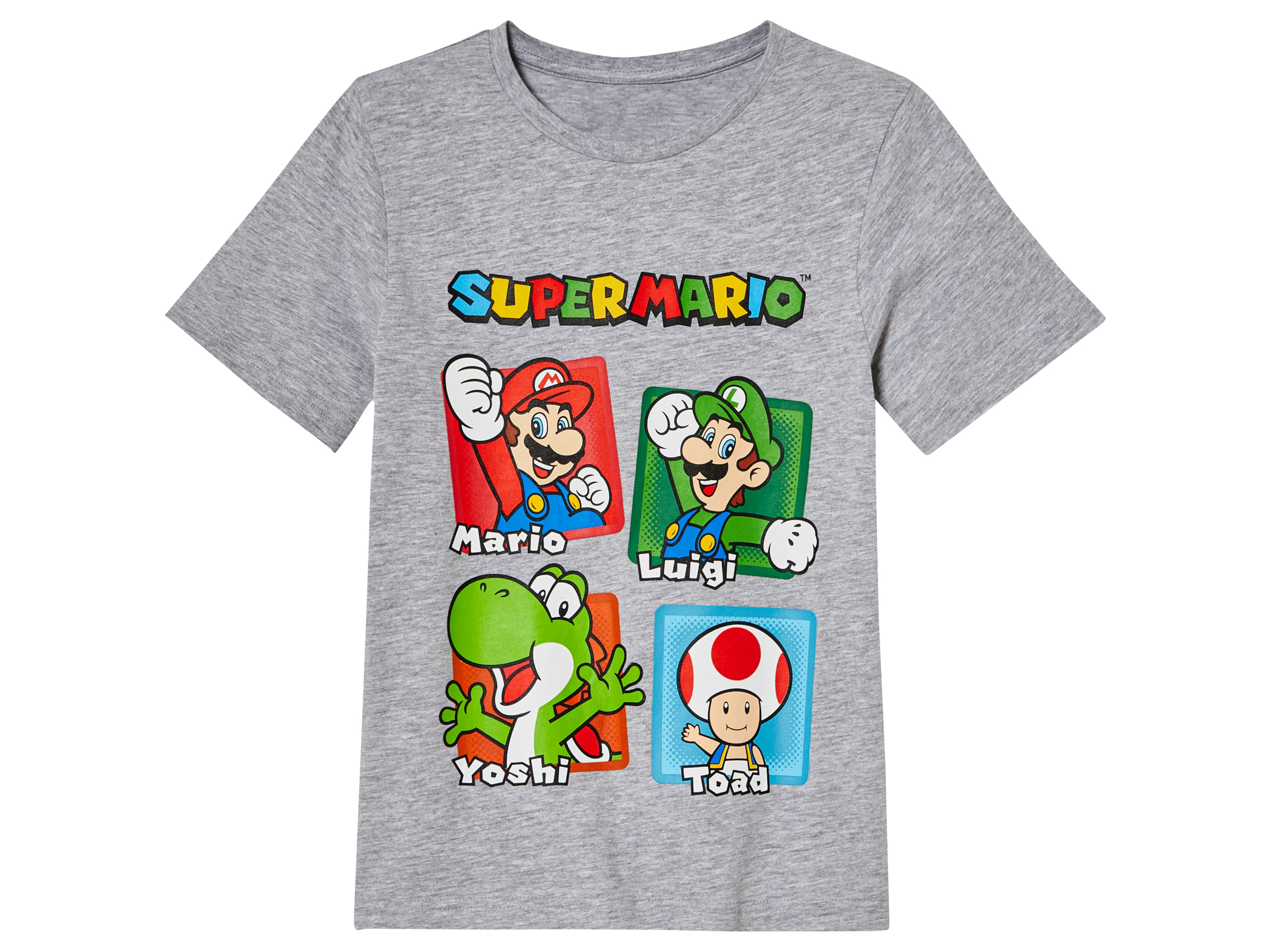 Super Mario Brothers Jongens T-shirt (122/128, Navy chambray)