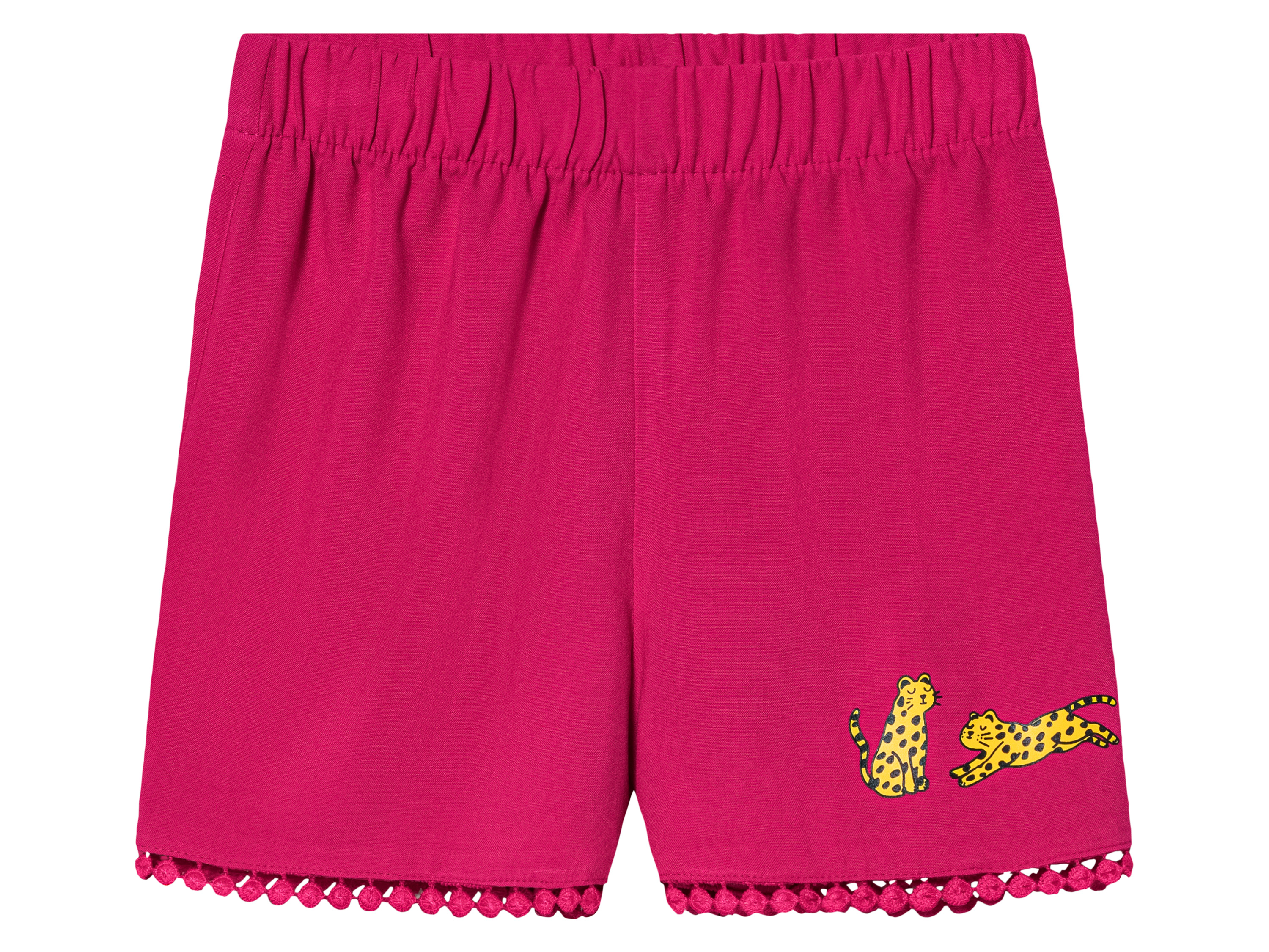lupilu Meisjes shorts (122/128, Donkerroze)