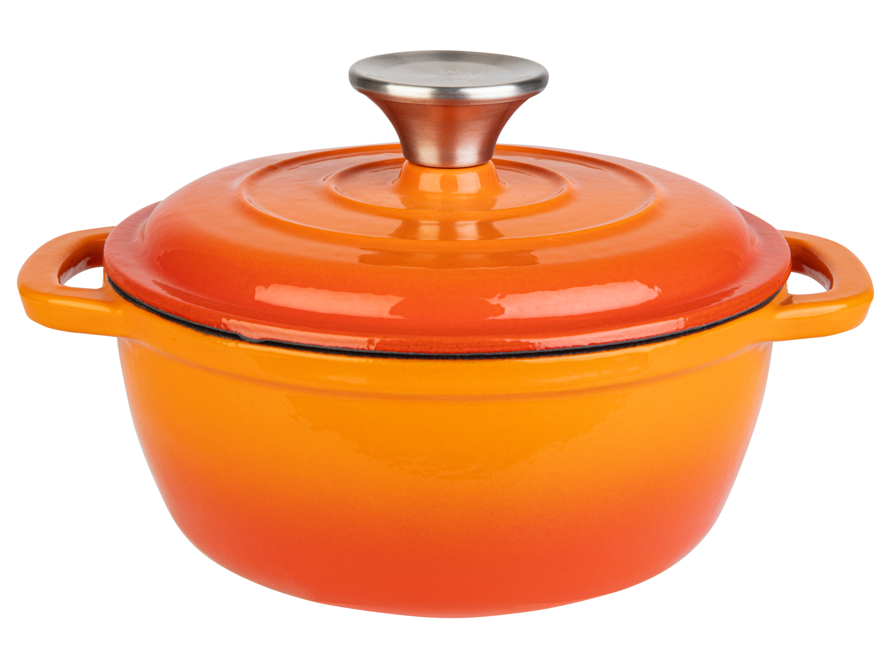 LIVARNO home Gietijzeren pan Ø 16,5 cm (Oranje)