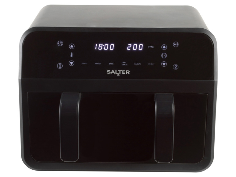 Ga naar volledige schermweergave: Salter Heteluchtfriteuse COMPACT DUAL AIR PRO - afbeelding 2