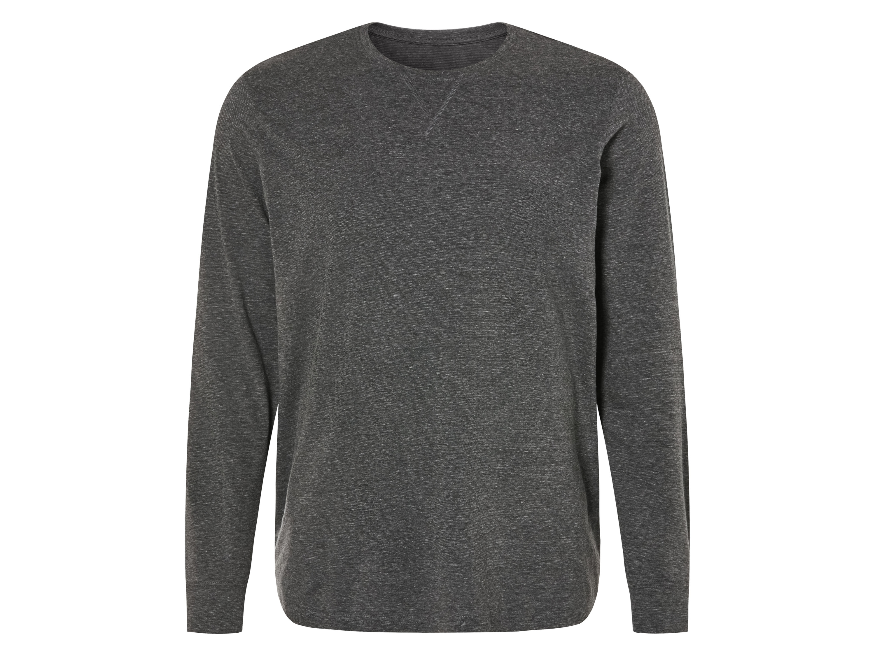 LIVERGY Heren Thermo longsleeve met ronde hals (XXXL (64/66), Donkergrijs)