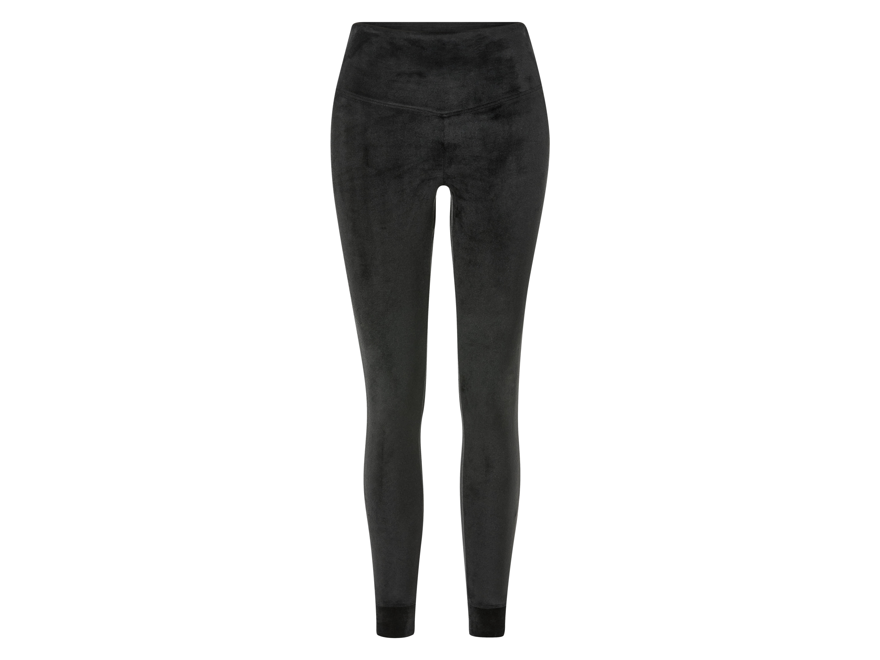 esmara Dames velours legging (M (40/42), Zwart)