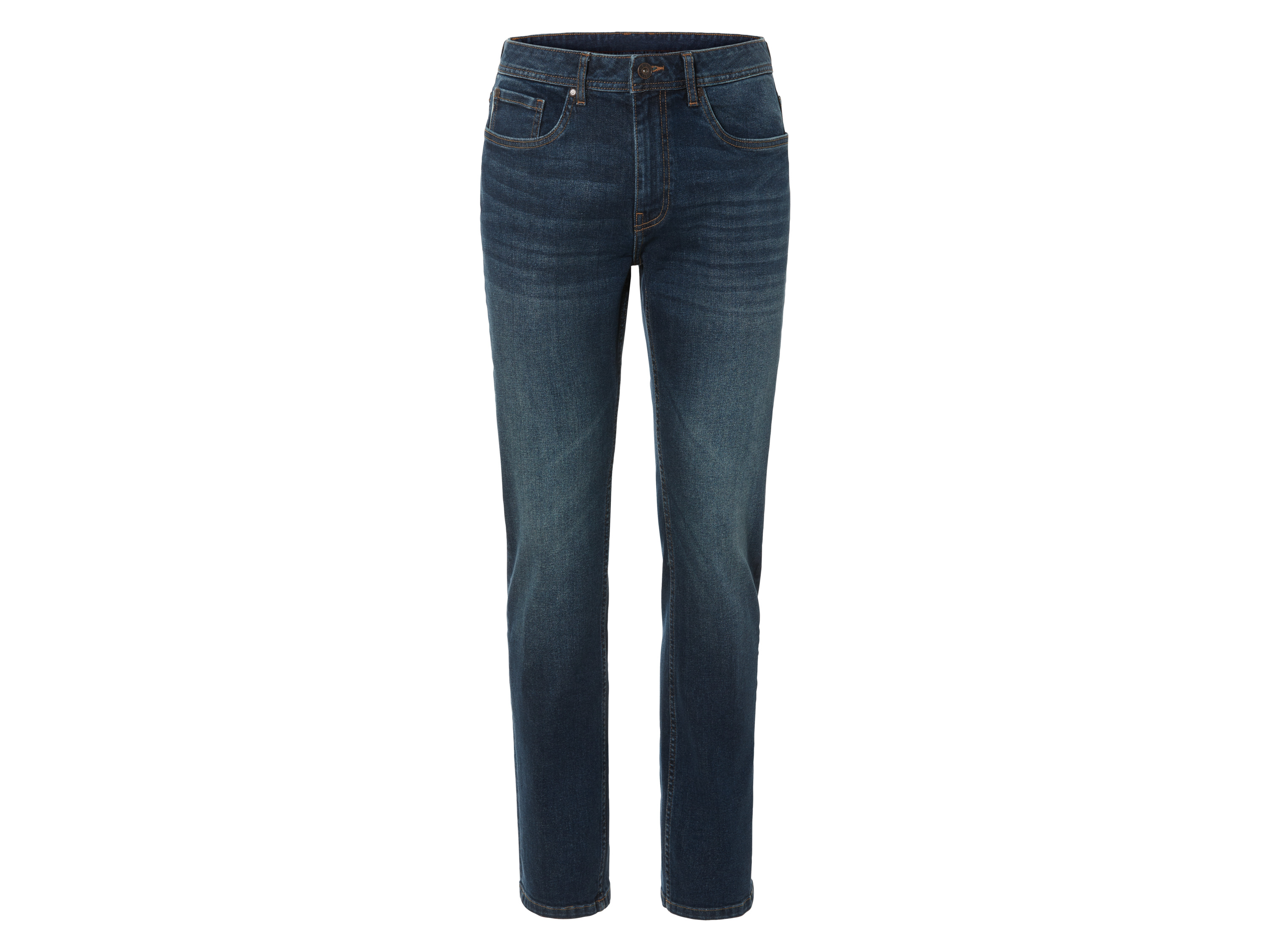 LIVERGY Heren jeans Slim Fit (54 (38/32), Donkerblauw)