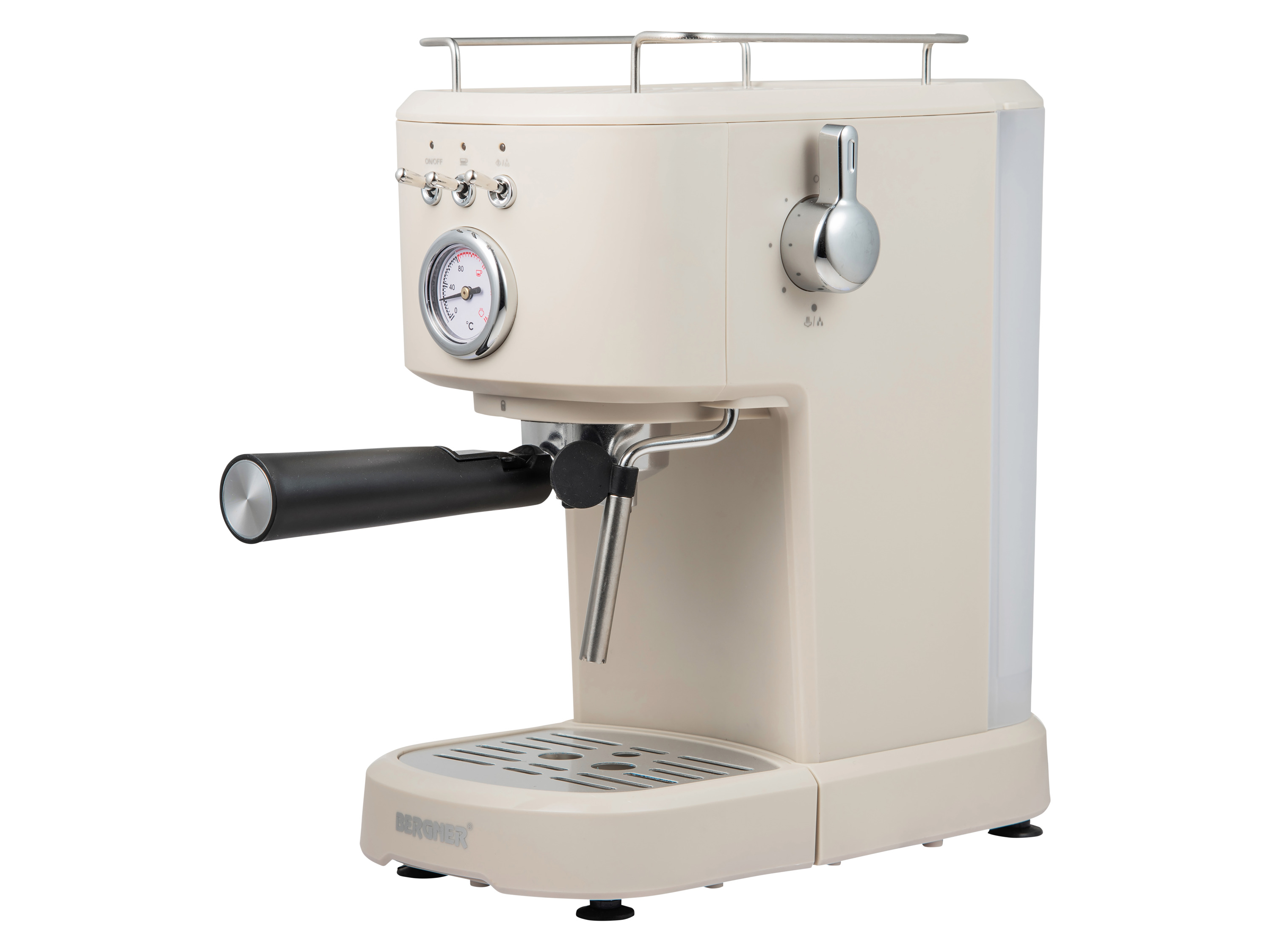 Bergner Retro espressomachine (cremè)