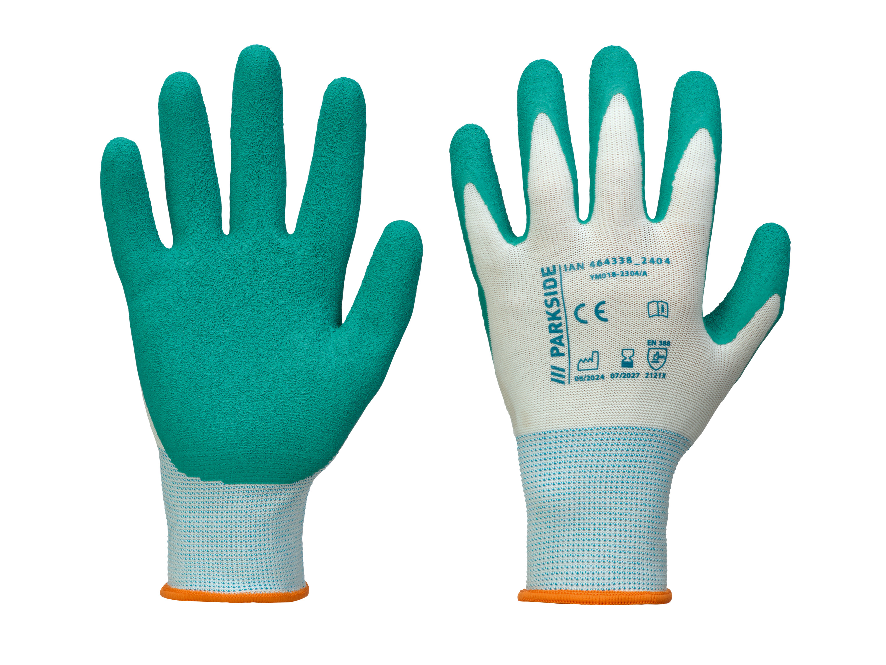 PARKSIDE Tuinhandschoenen (8, latex/wit/turquoise)