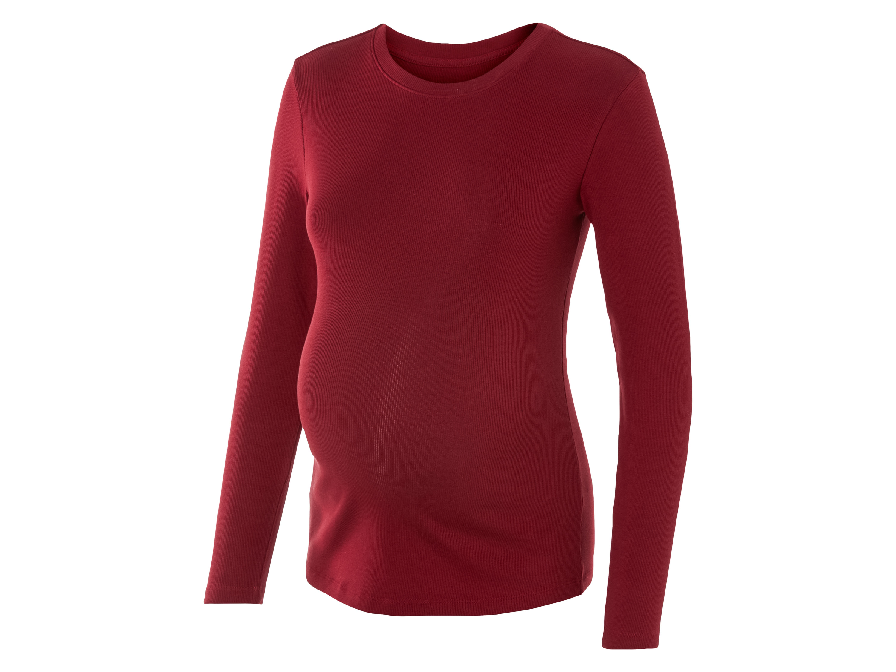 esmara Dames zwangerschapsshirt met lange mouwen (Bordeaux, XS (32/34))