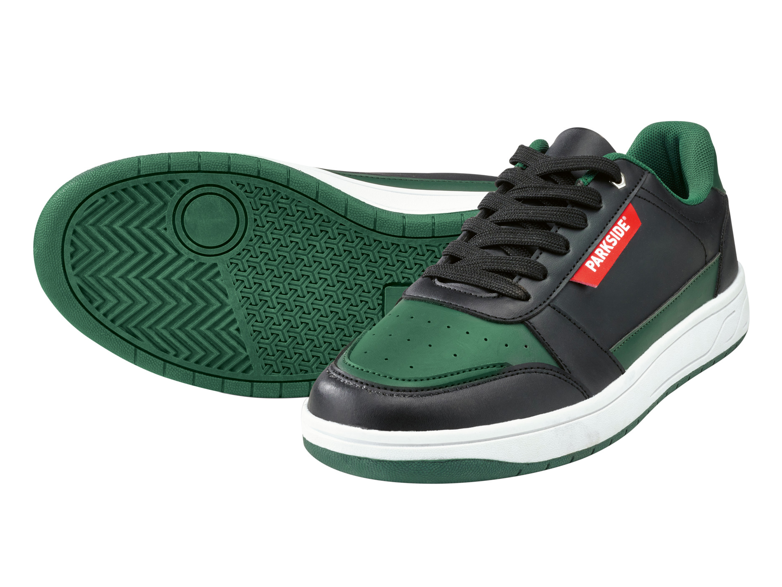 PARKSIDE Heren sneakers (44, Zwart/groen)