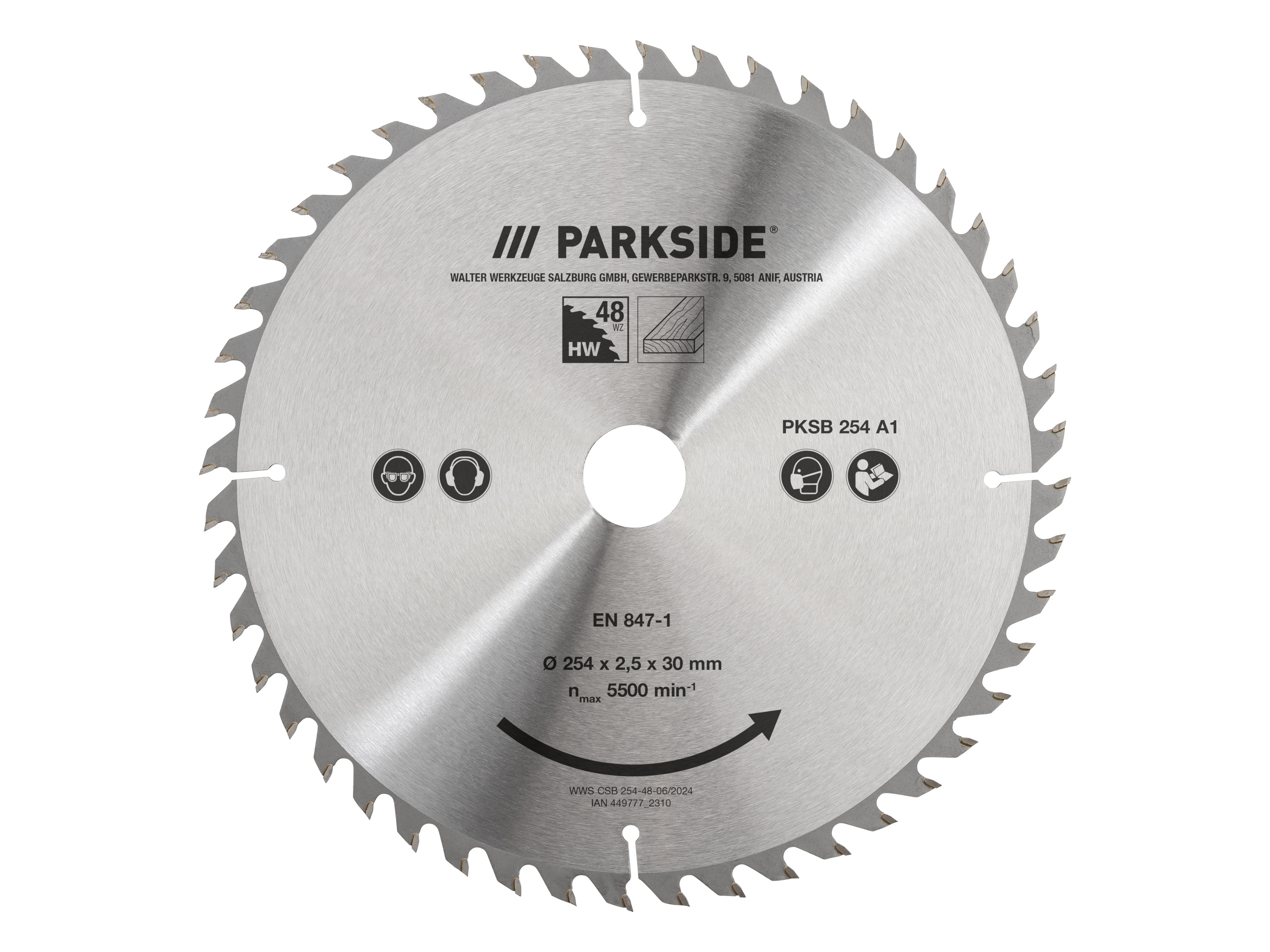 PARKSIDE Cirkelzaagblad (Hout, 48 tanden)