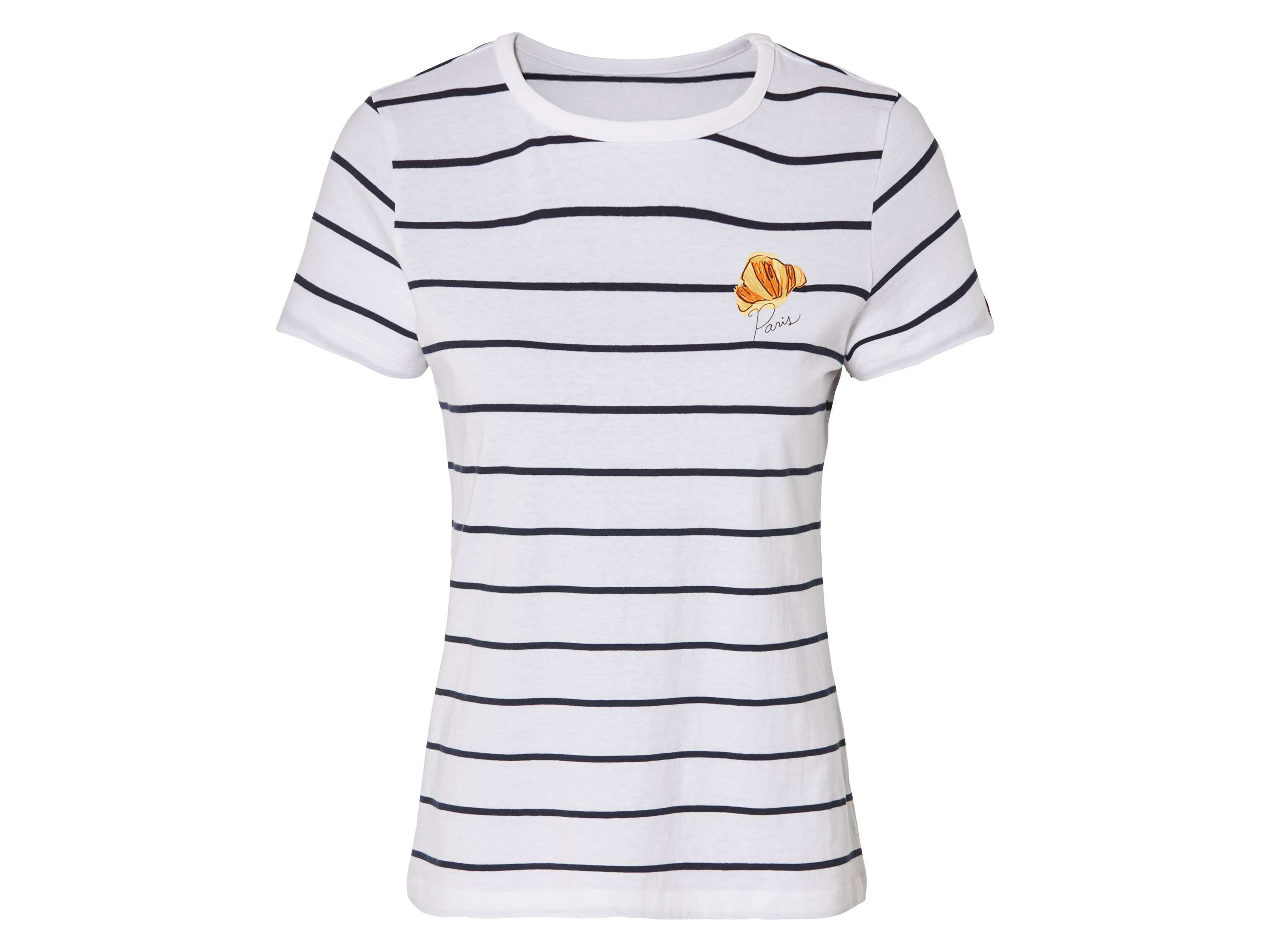 Dames t-shirt Emily in Paris (L (44-46), Gestreept)