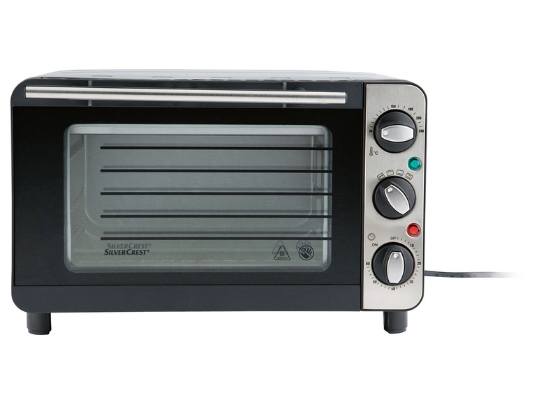 Silvercrest Mini oven 1200W 3 Grill- en gaarcombinaties