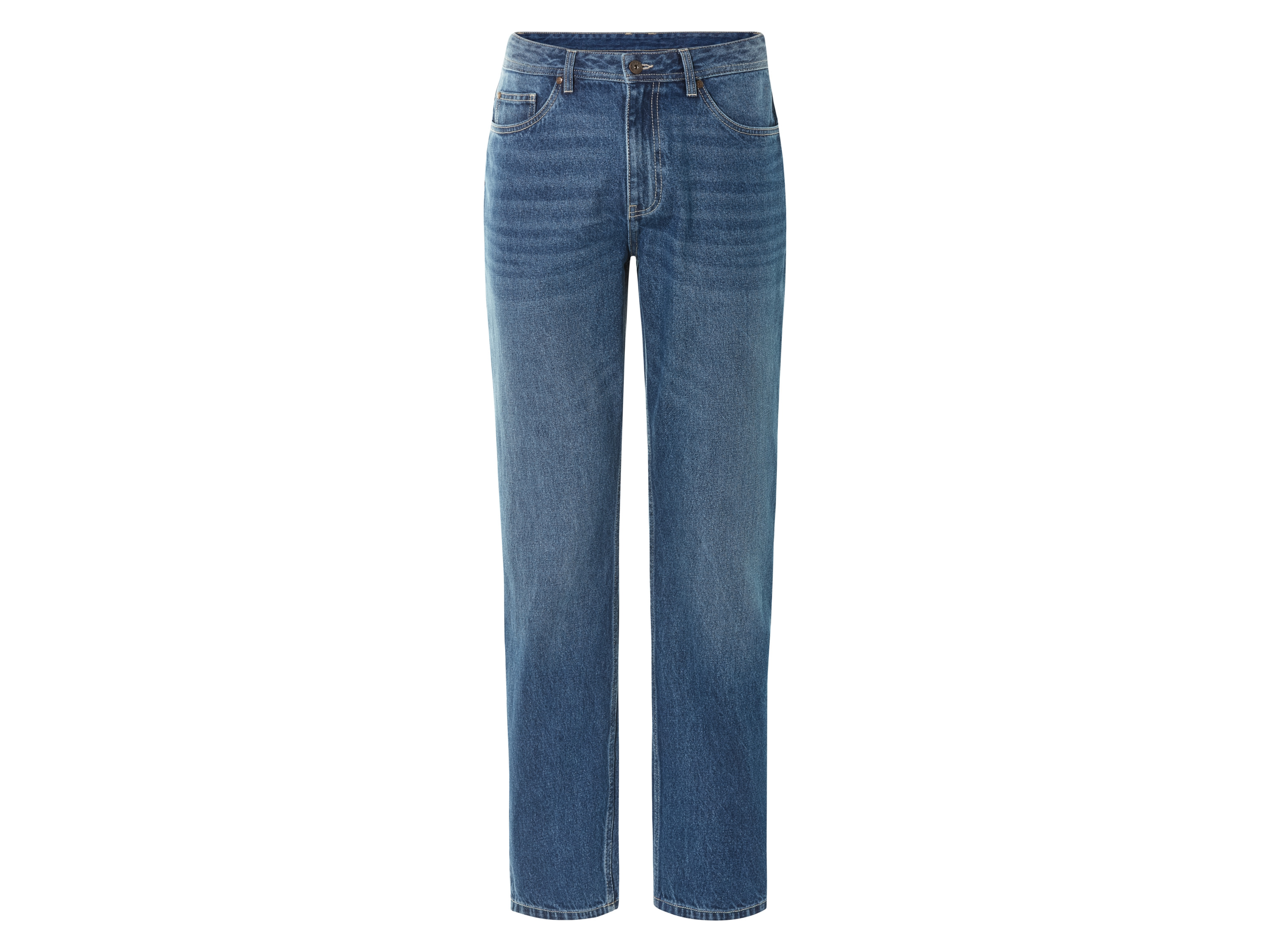 LIVERGY Heren jeans relaxed fit (56 (40/32), Blauw)