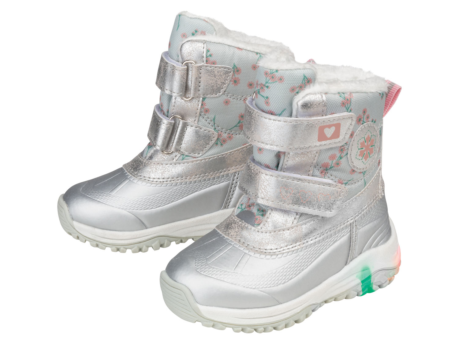 lupilu Meisjes snowboots (24, Zilver)