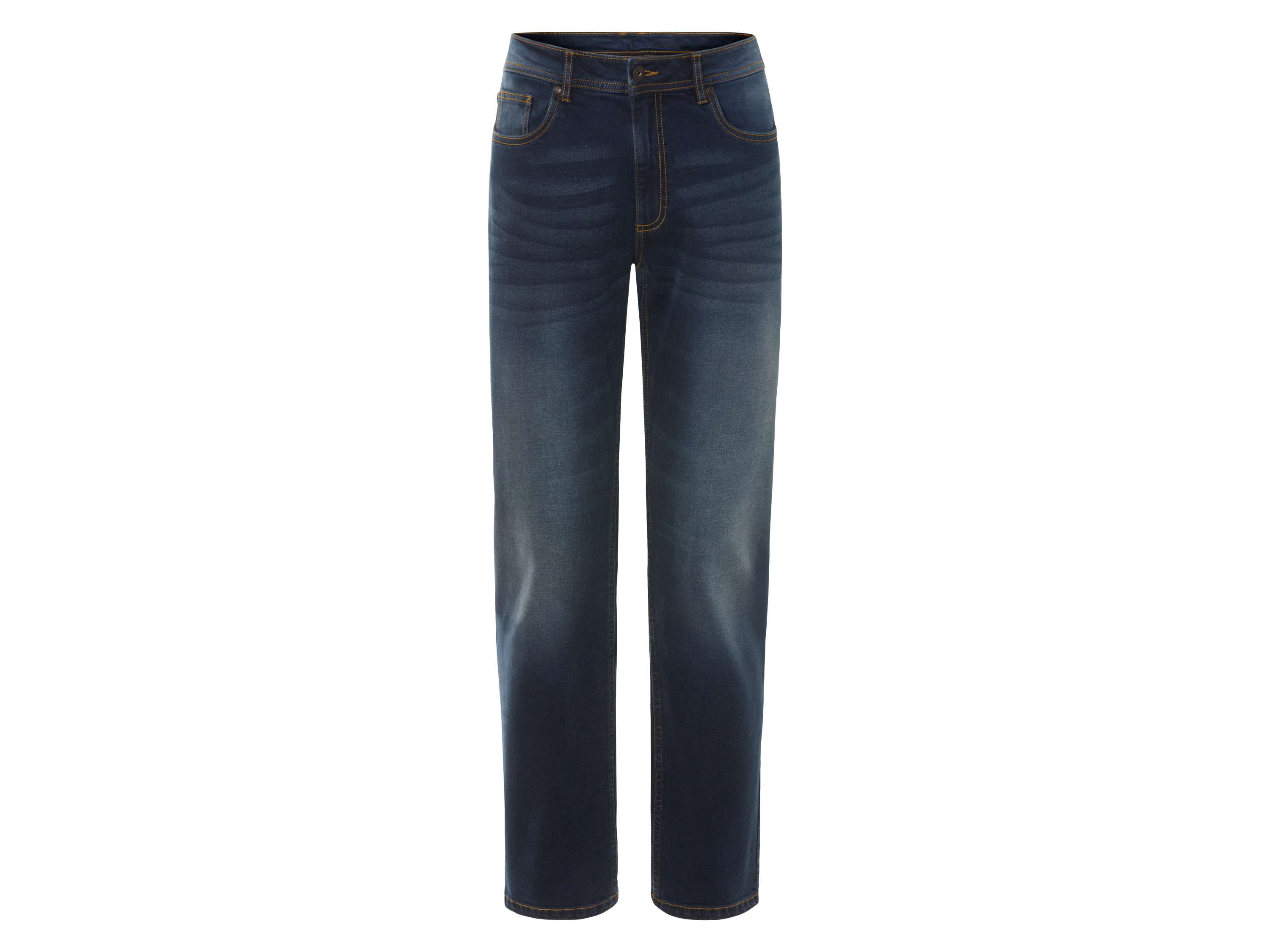 LIVERGY Heren jeans - Straight Fit (48 (32/32), Donkerblauw)