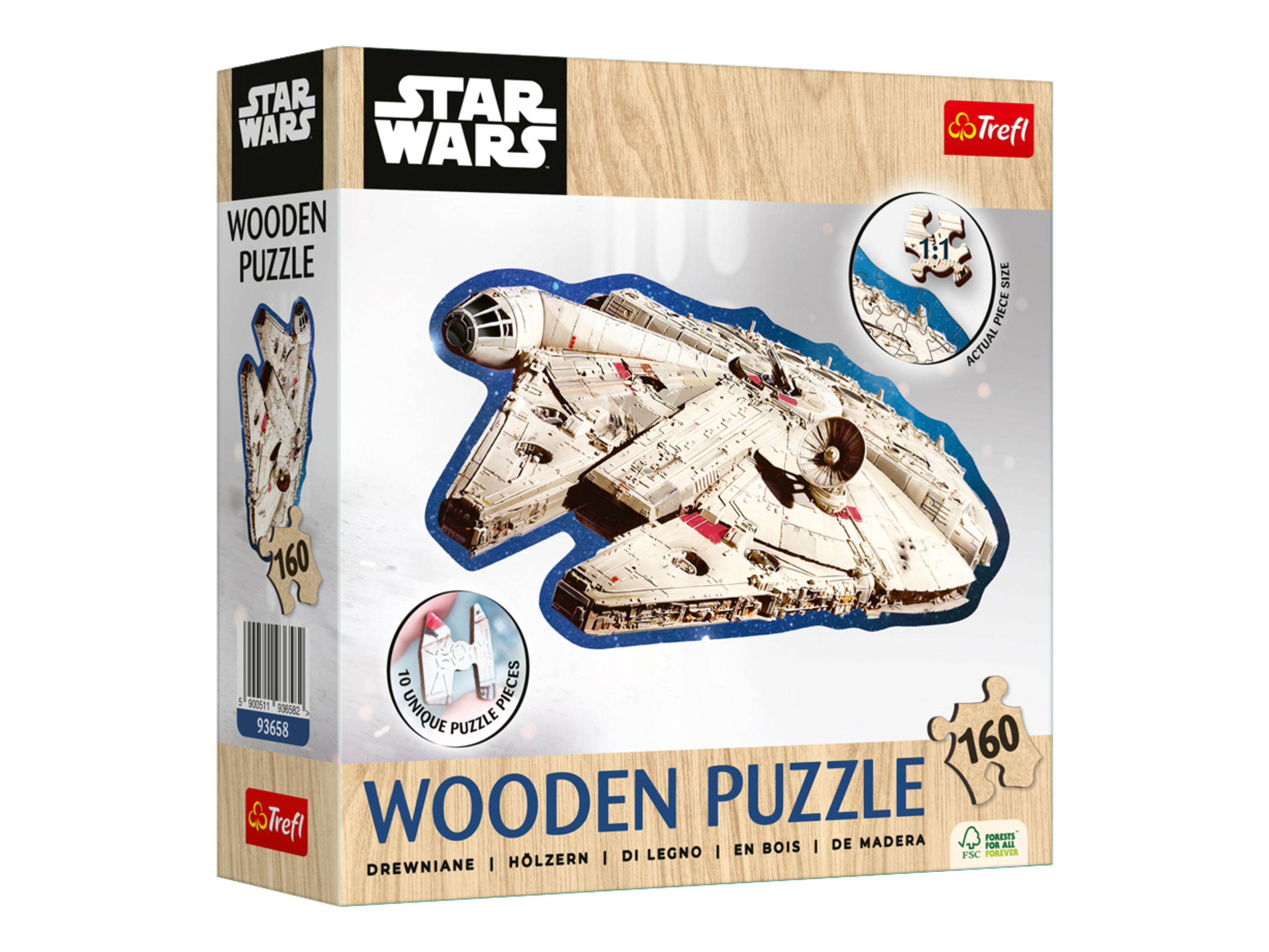 Trefl Houten puzzel 160 of 50 stukjes (Star Wars)