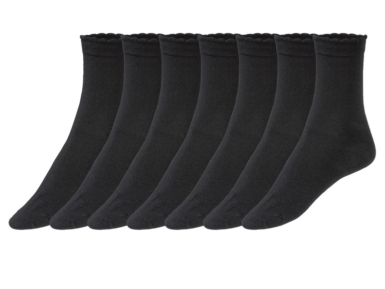 esmara 7 paar sokken (35-38, Zwart)