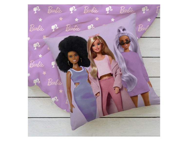 Ga naar volledige schermweergave: Barbie Kinder fleece deken met kussen 100 x 150 cm - afbeelding 12