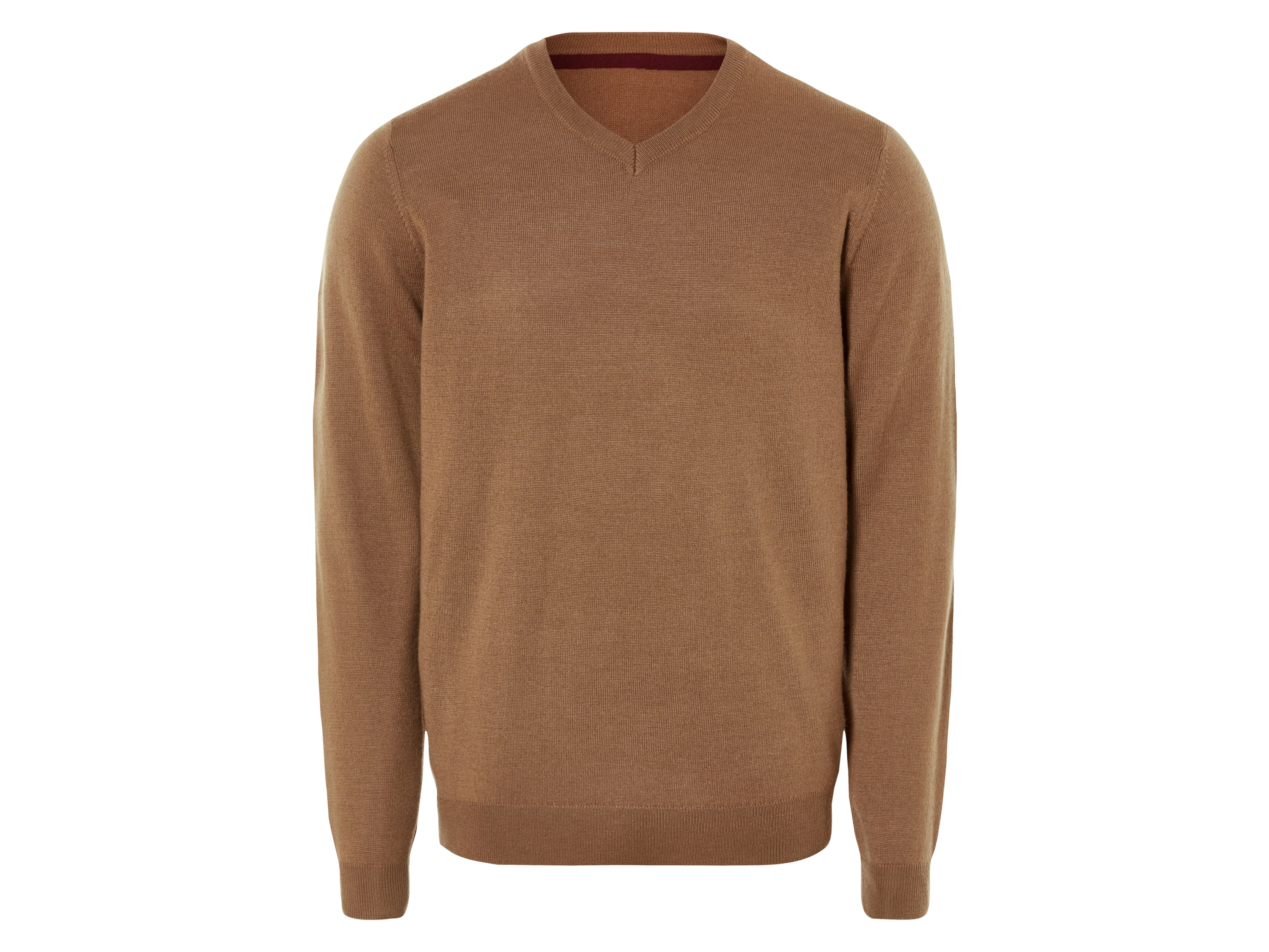 LIVERGY Heren merino wollen trui (XXL (60/62), Camel)