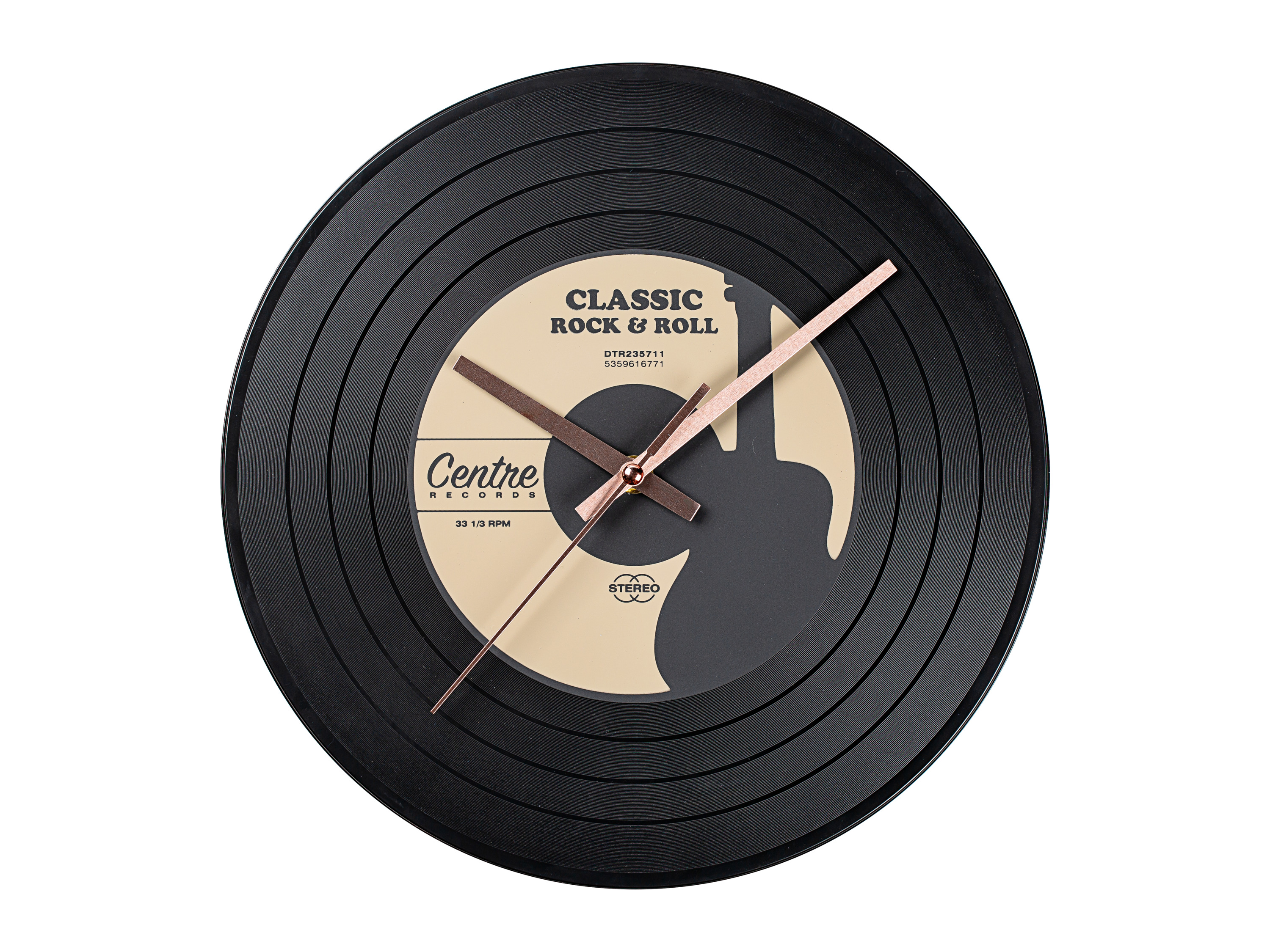 AURIOL Retro LP Wandklok (Klassieke Rock & Roll)