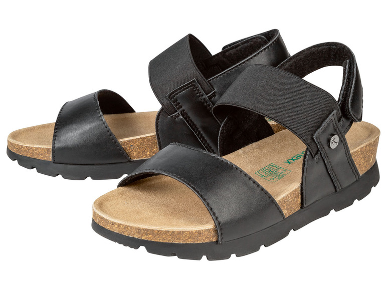 footflexx Dames sandalen (39, Zwart)