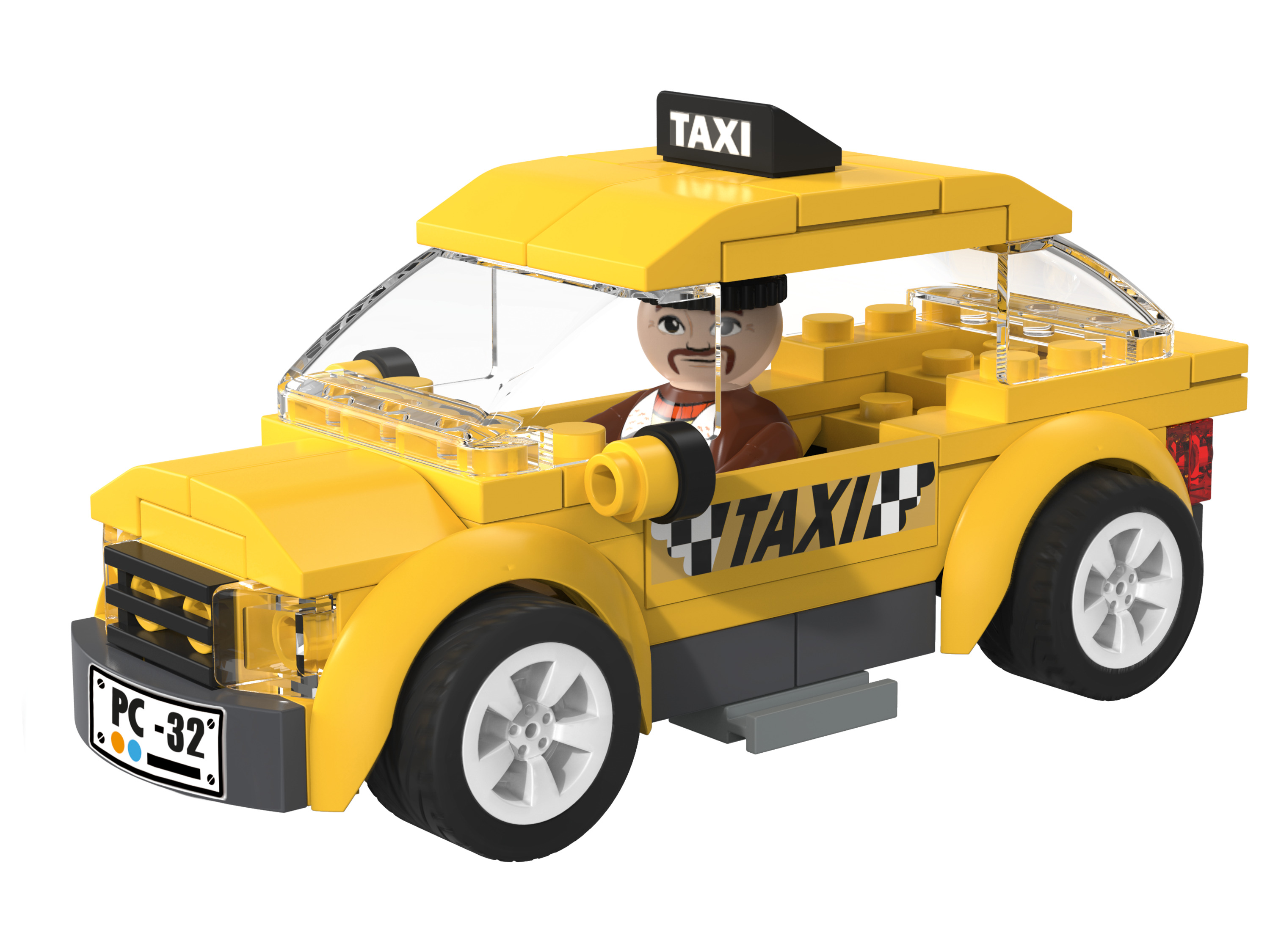 Playtive Clippys Clippys klemstenen Set XS (Taxi)