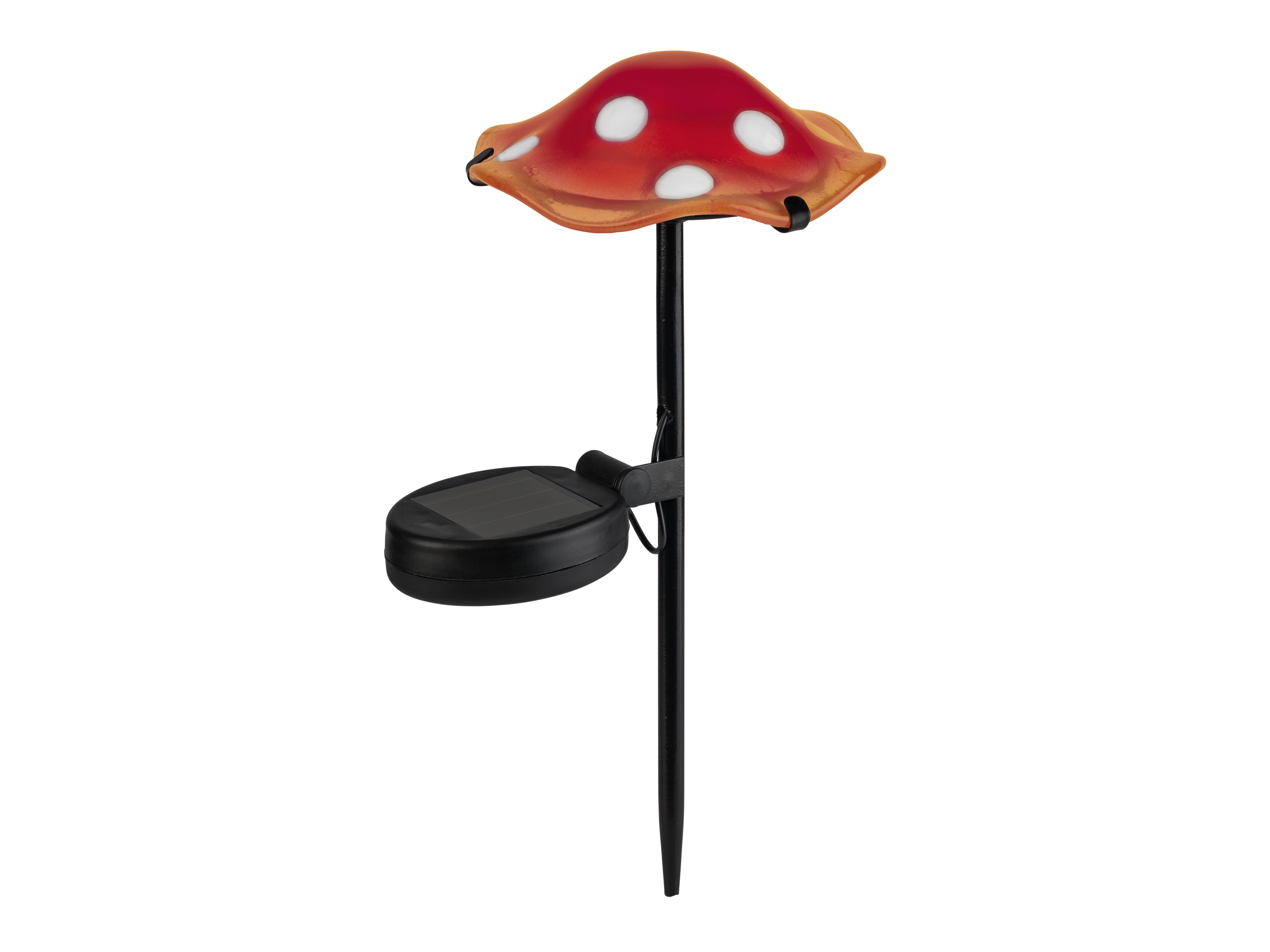 LIVARNO home Decoratieve solarlamp (rood met witte stippen)