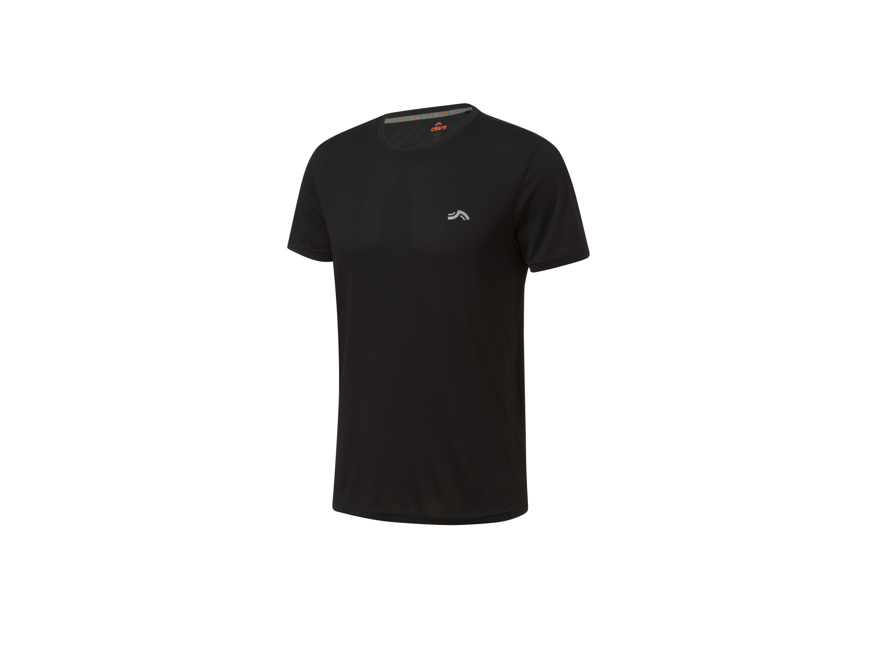 CRIVIT Heren hardloopshirt (Zwart, XL (56/58))