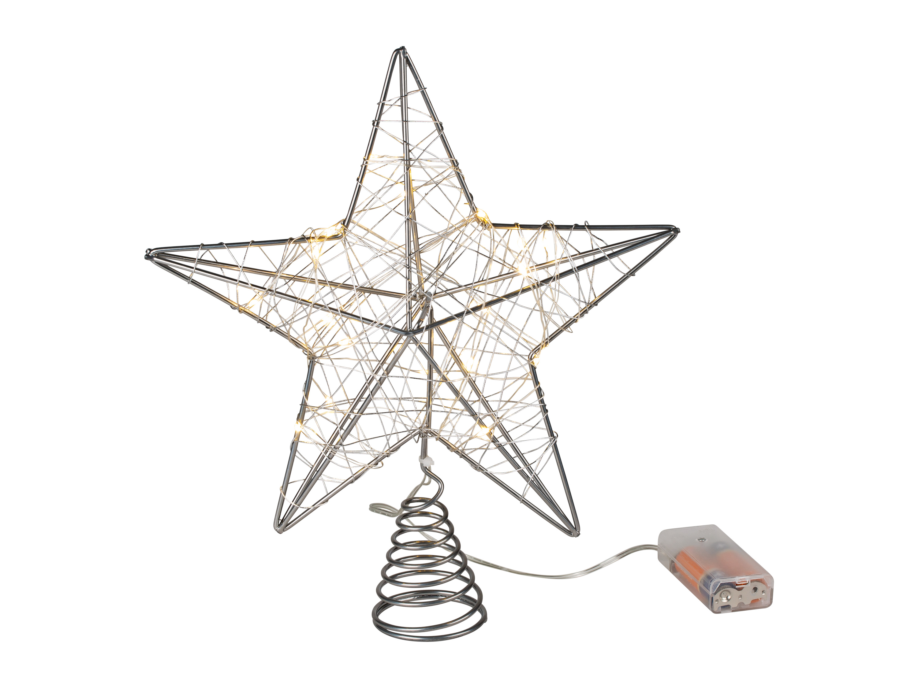 LIVARNO home LED-kerstboompiek (Zilver)