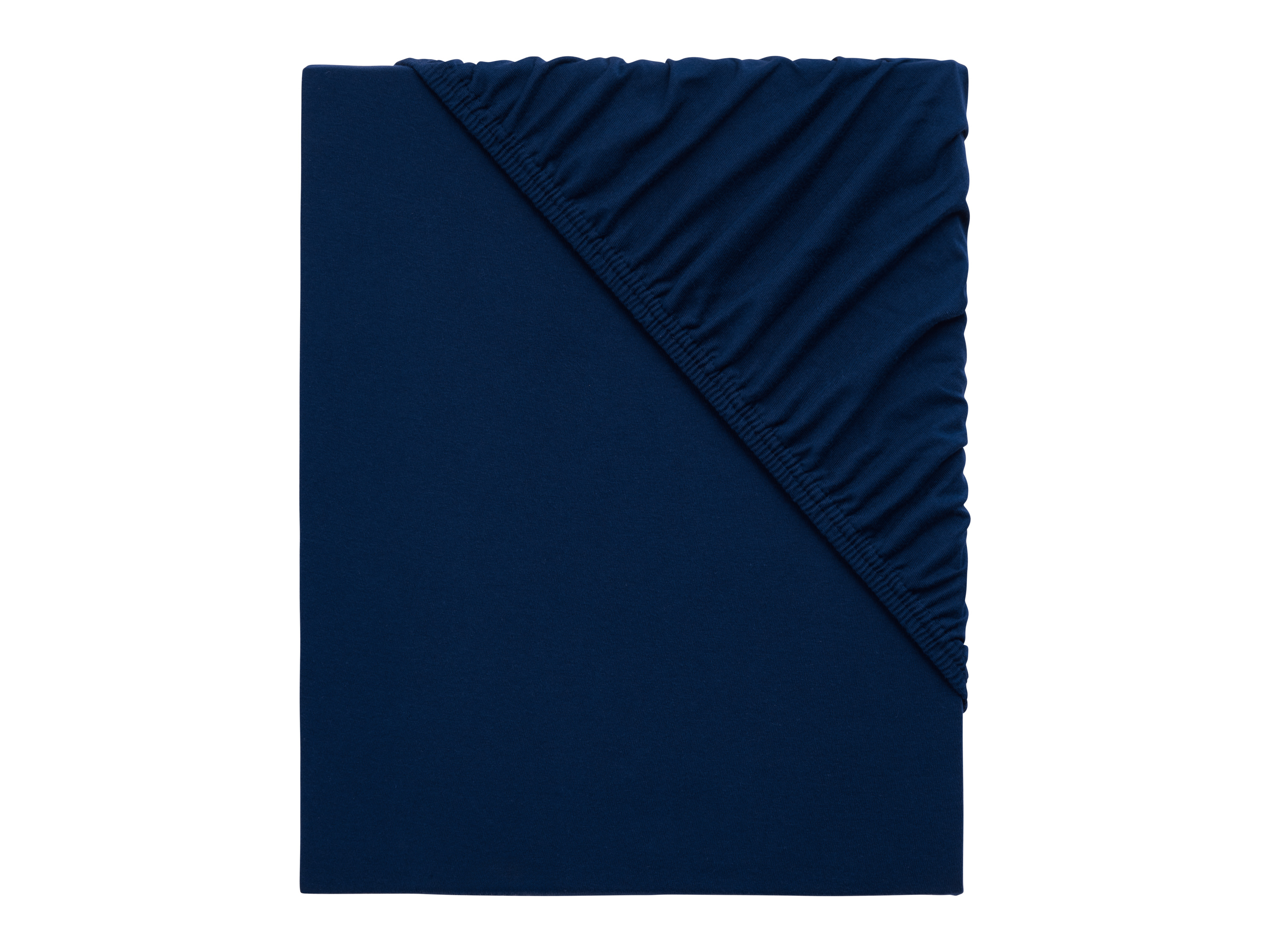 Emma Jersey hoeslaken 180-200 x 200 cm (Blauw)