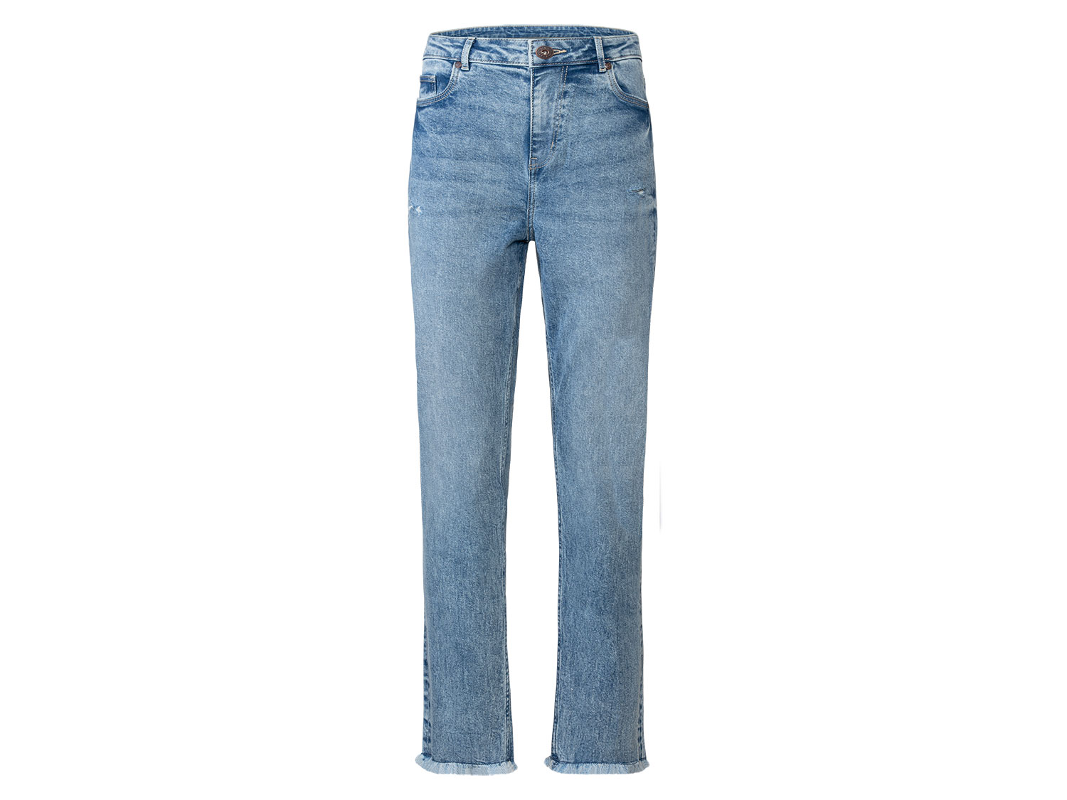 esmara Dames jeans straight-fit (40, Lichtblauw)