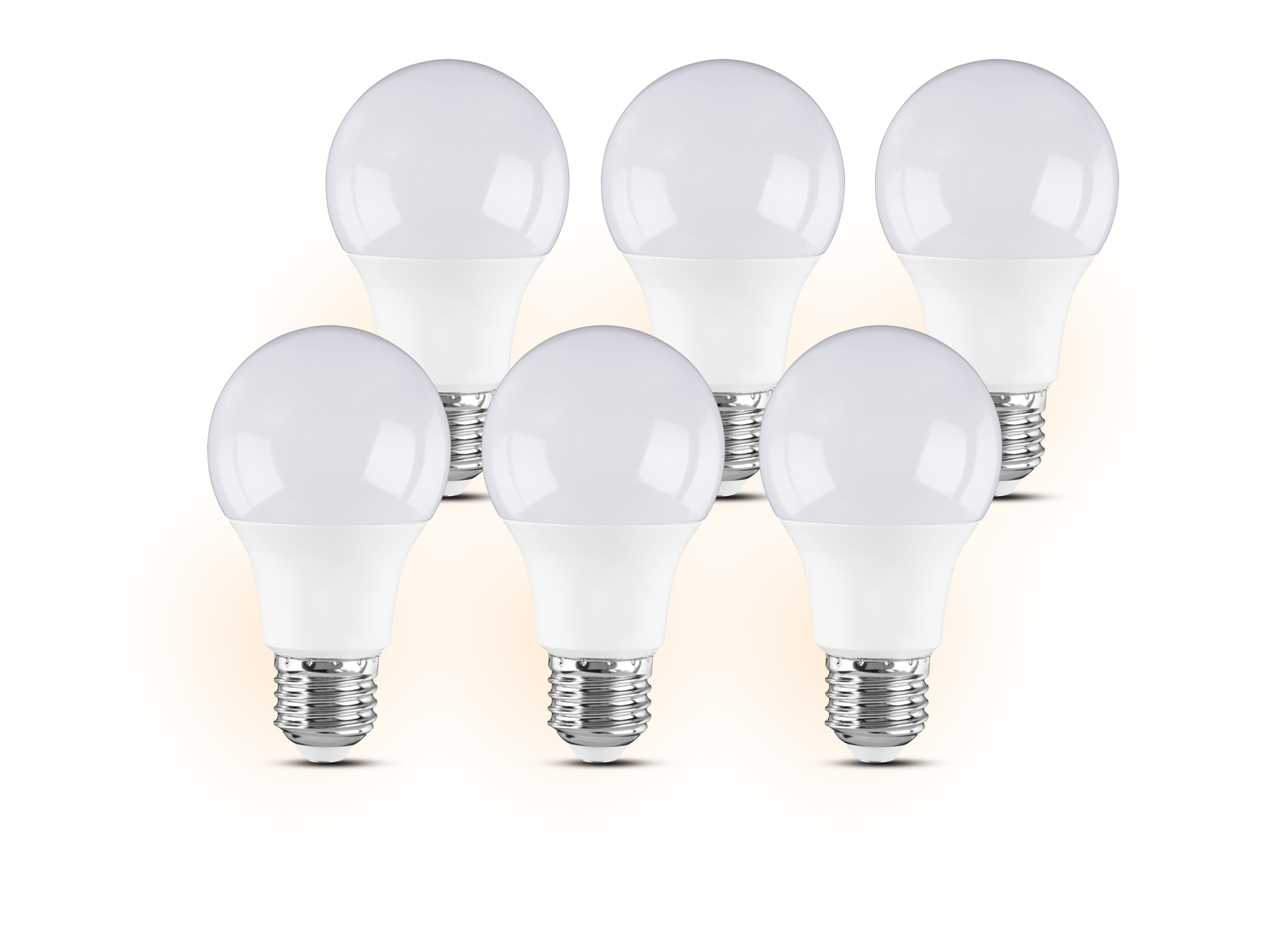 LIVARNO home 6 LED-lampen GU10 / E27 / E14 (Kogel E27)