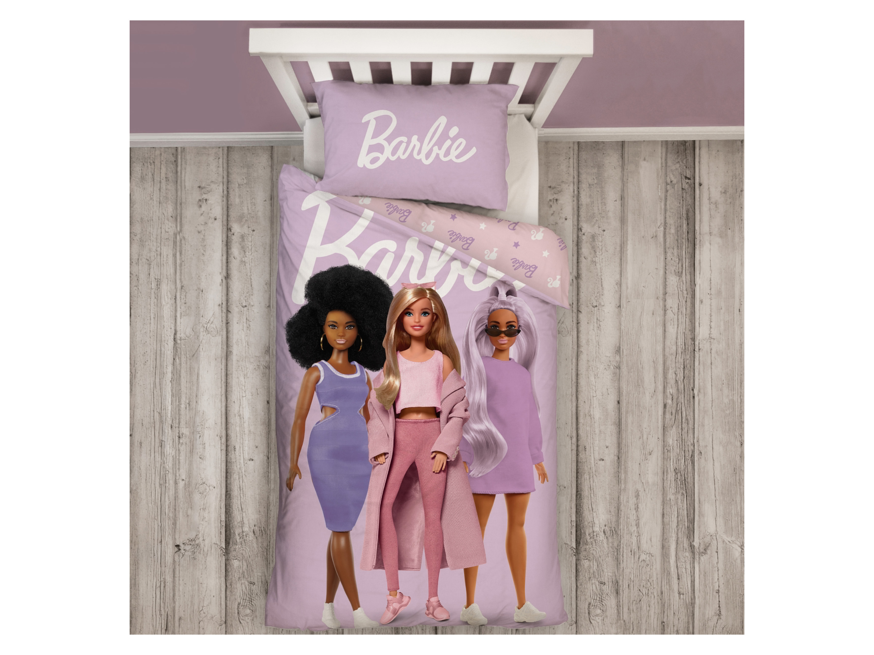 Barbie Dekbedovertrek 140 x 200 cm (Lila)