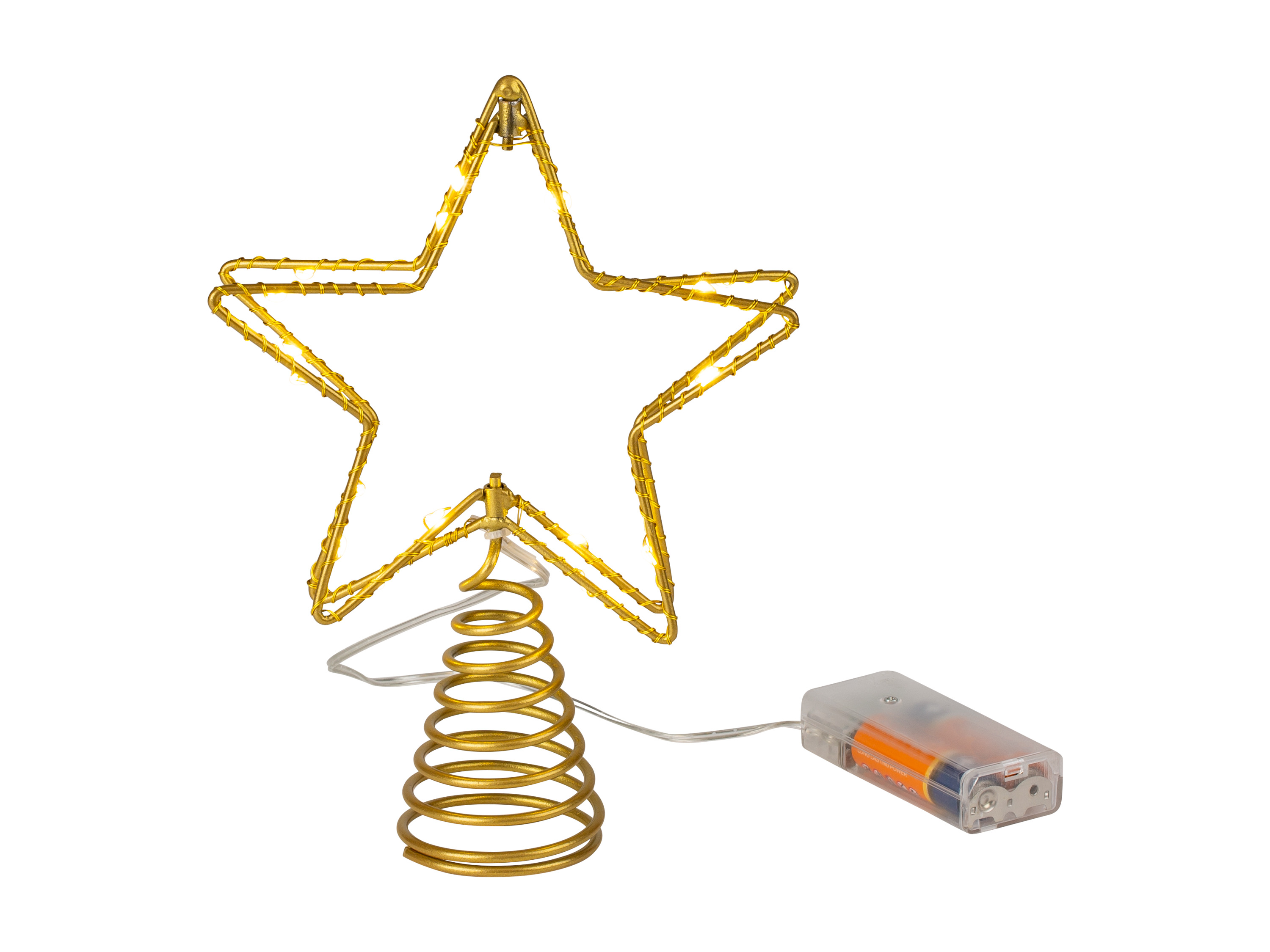 LIVARNO home LED-kerstboompiek (Goud)