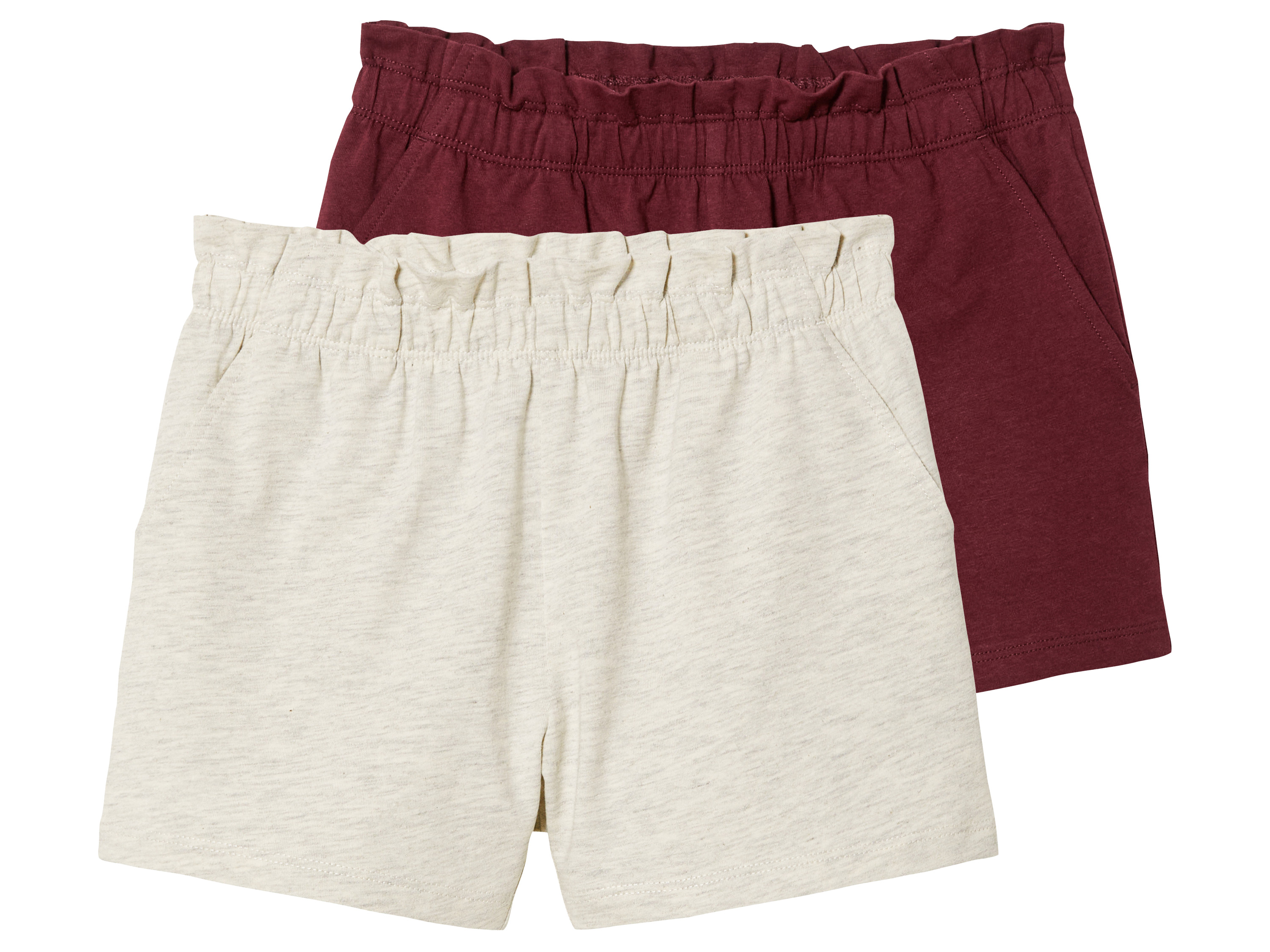 lupilu 2 peuters shorts (98/104, Bordeaux/beige)