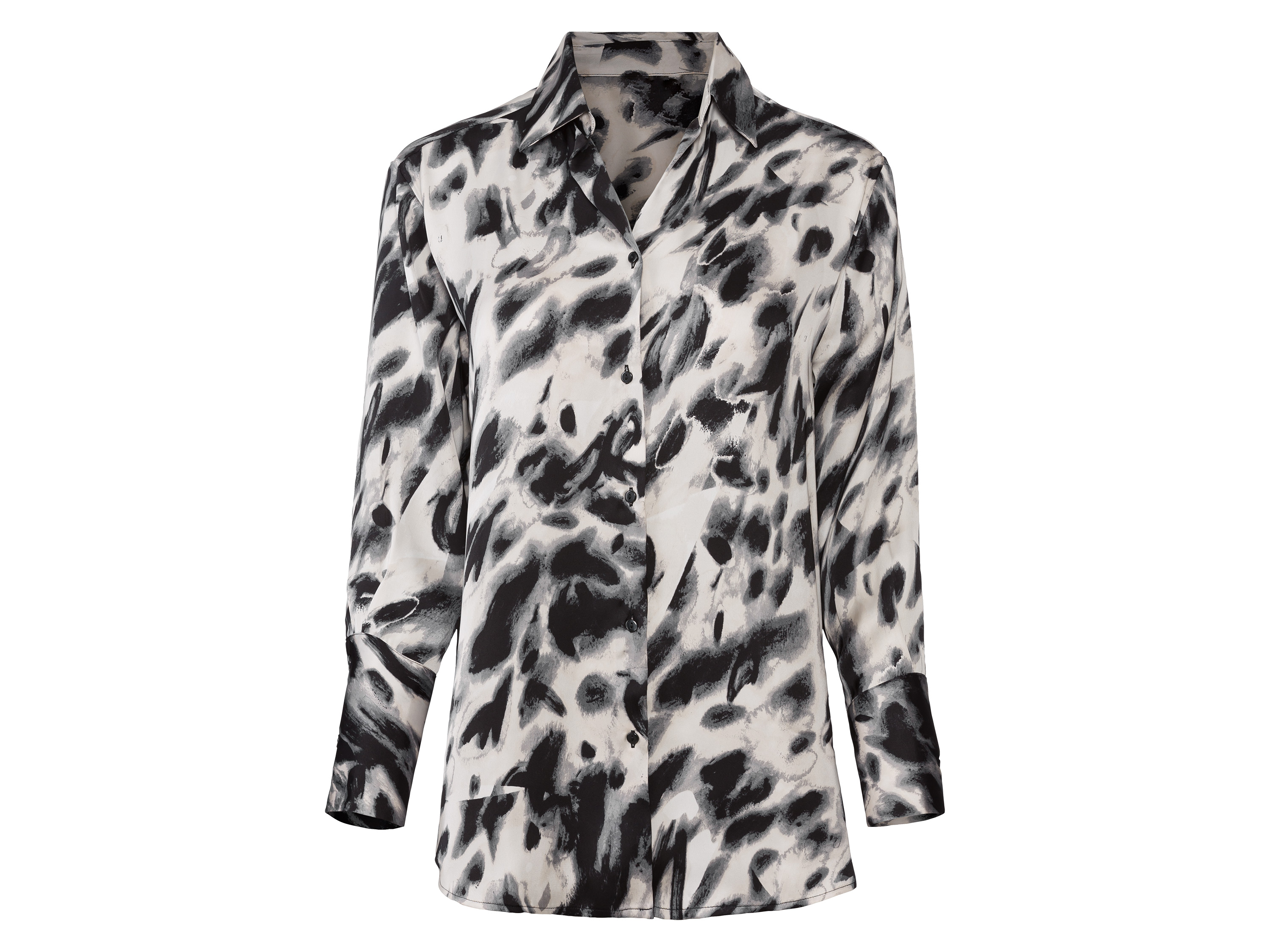 esmara Dames satijnen blouse (38, Print)