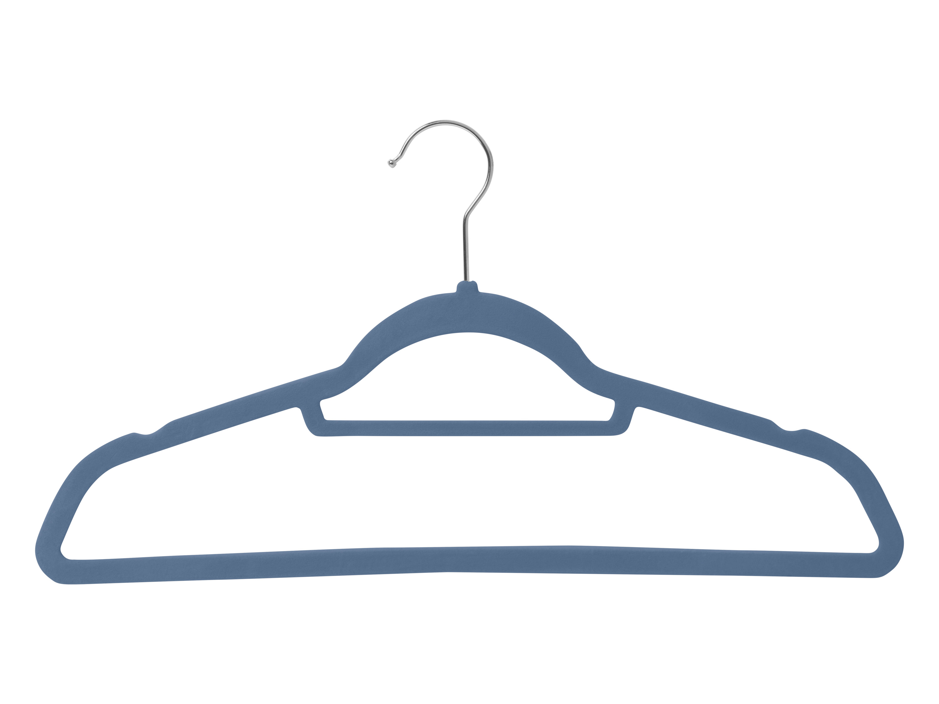 LIVARNO home Textielbeschermende kleerhanger (10 kledinghangers blauw)