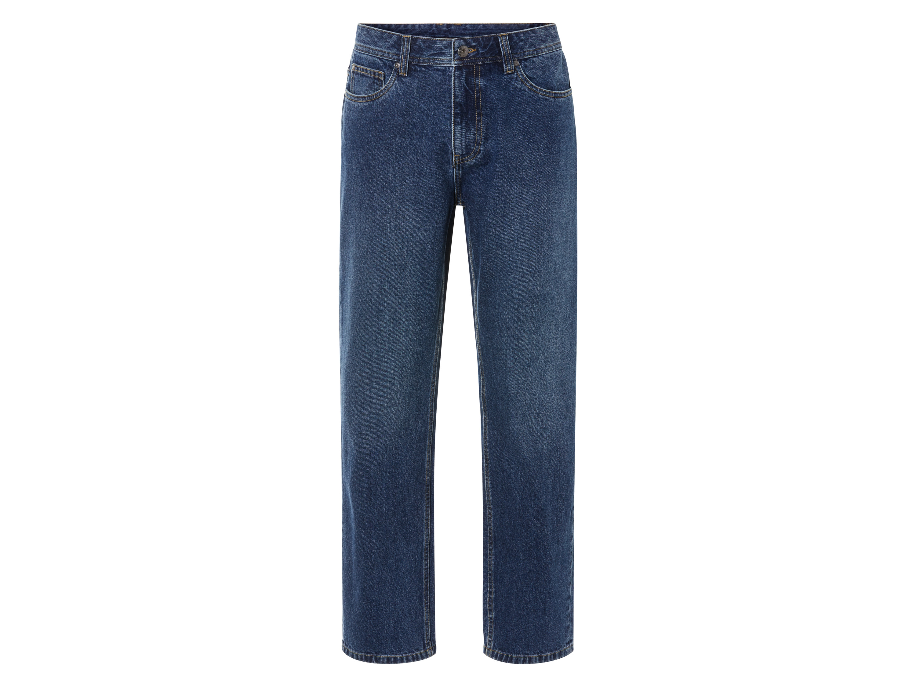 LIVERGY Heren jeans - Relaxed Fit (48 (32/32), Blauw)