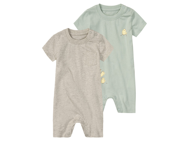 lupilu 2 baby pyjama&apos;s (86, Mint/beige)