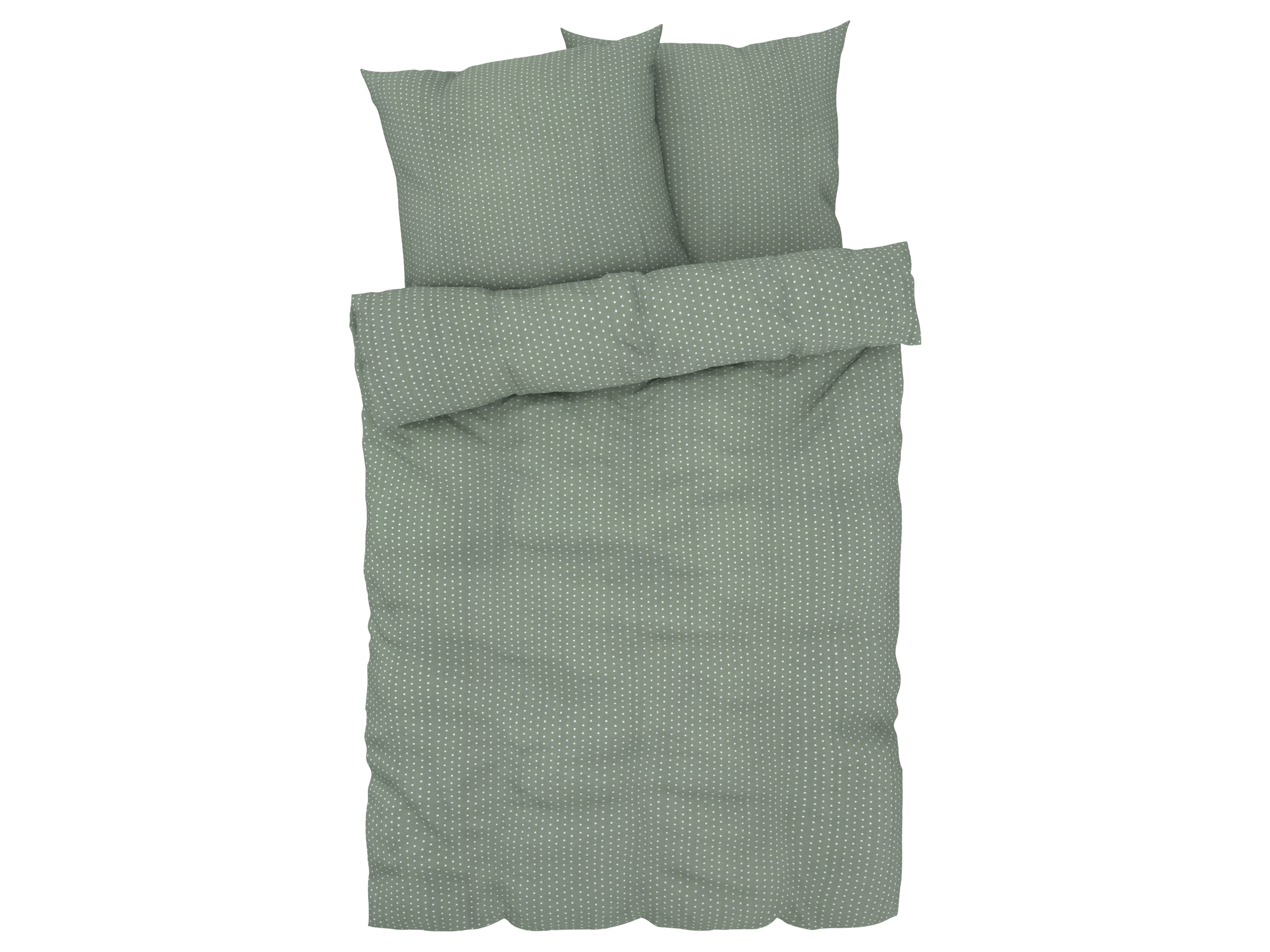 LIVARNO home Microvezel satijnen dekbedovertrek 240 x 220 cm (Groen)