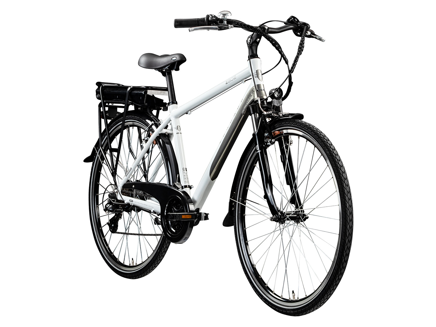 Zündapp Trekking e-bike Z802 700c 28" (Wit/grijs, Heren)