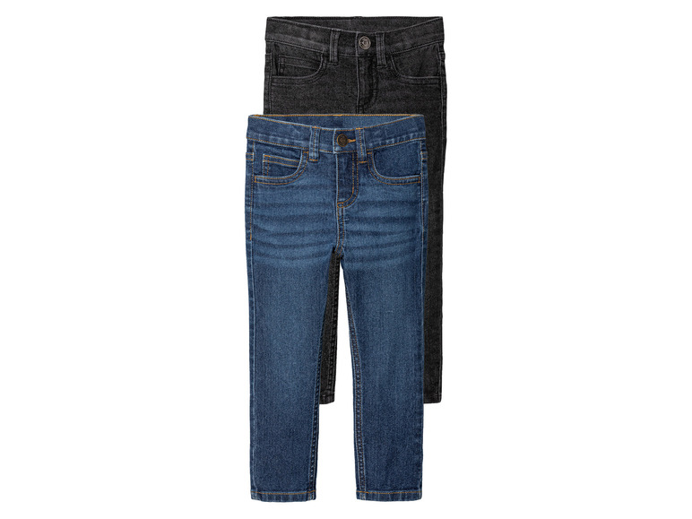 lupilu 2 peuter jeans (98, Zwart/blauw)