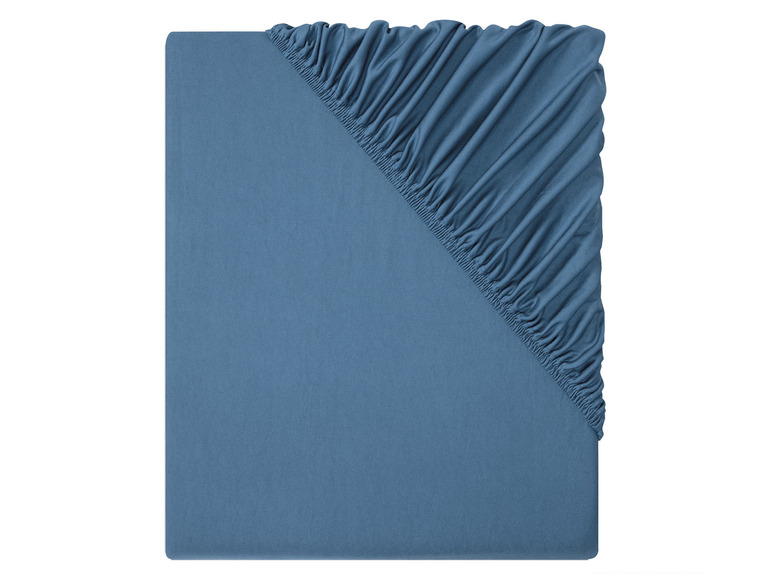 LIVARNO home Jersey hoeslaken 180-200 x 200 cm (Blauw)